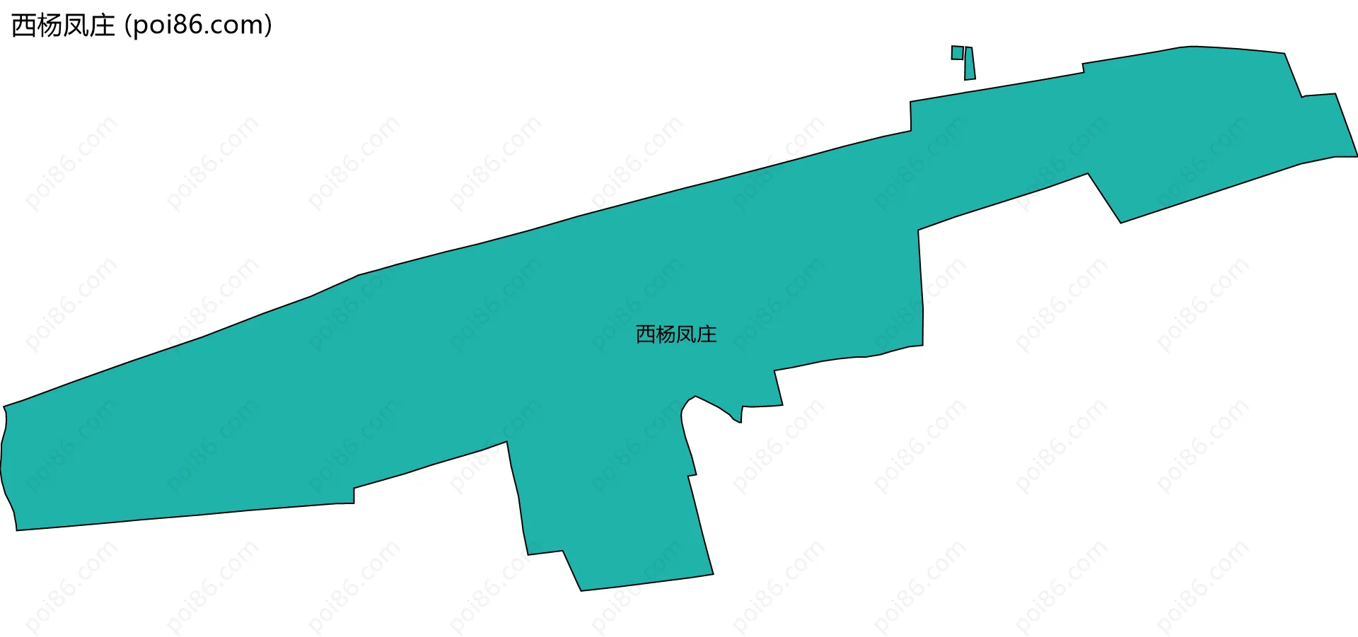 西杨凤庄边界地图