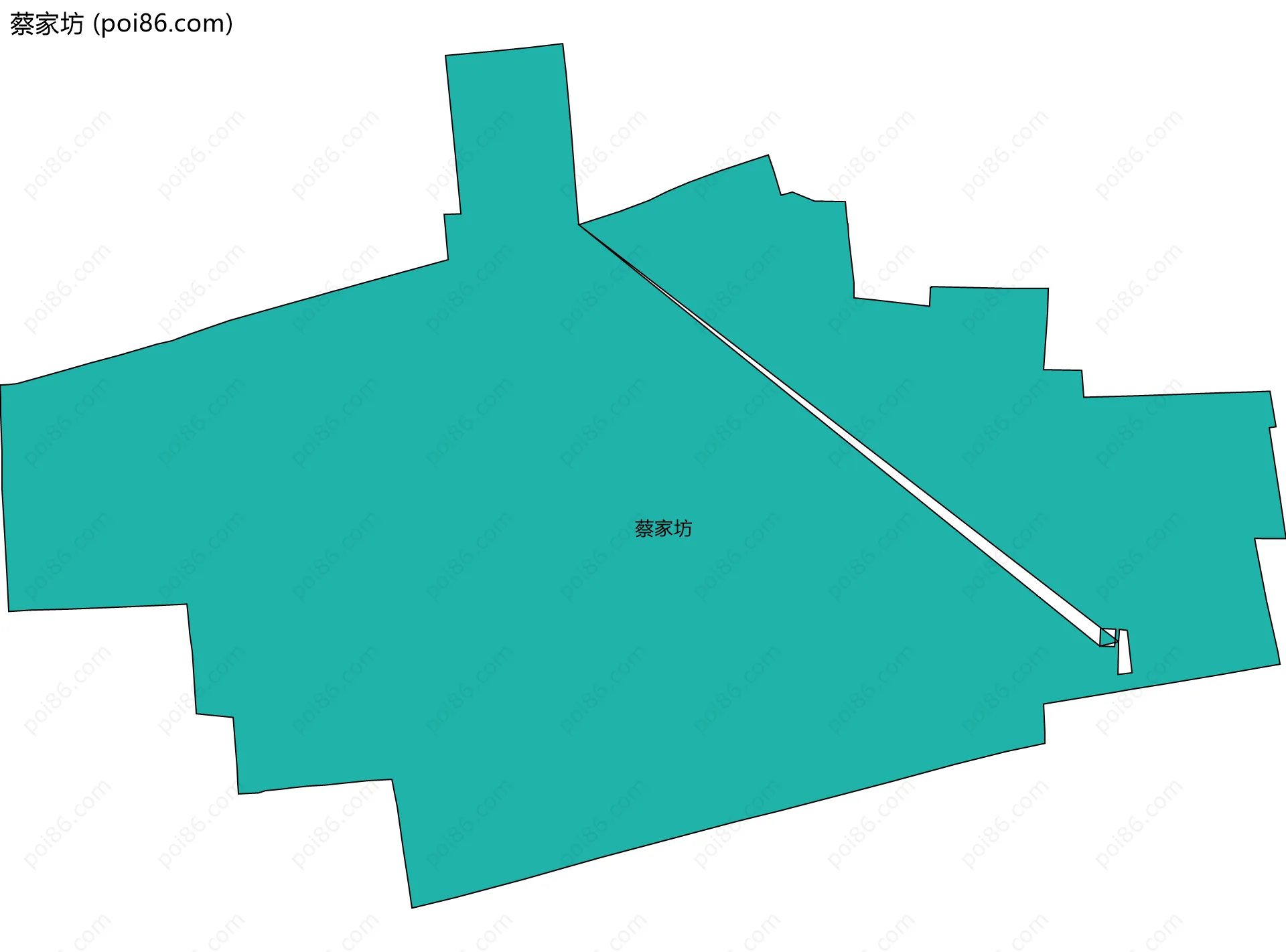 蔡家坊边界地图