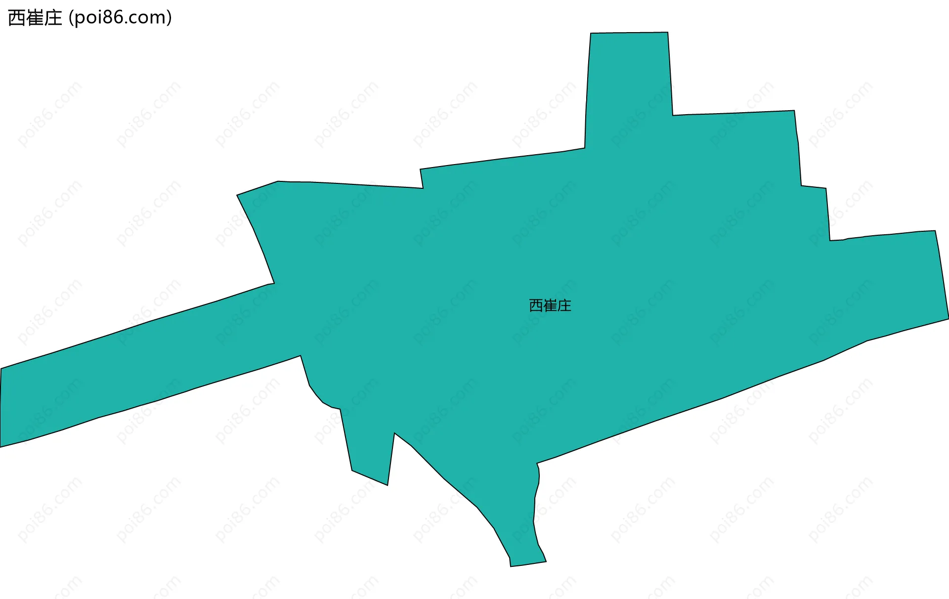 西崔庄边界地图