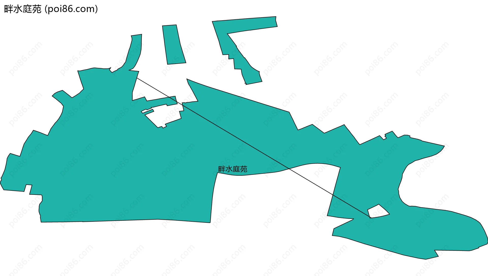 畔水庭苑边界地图