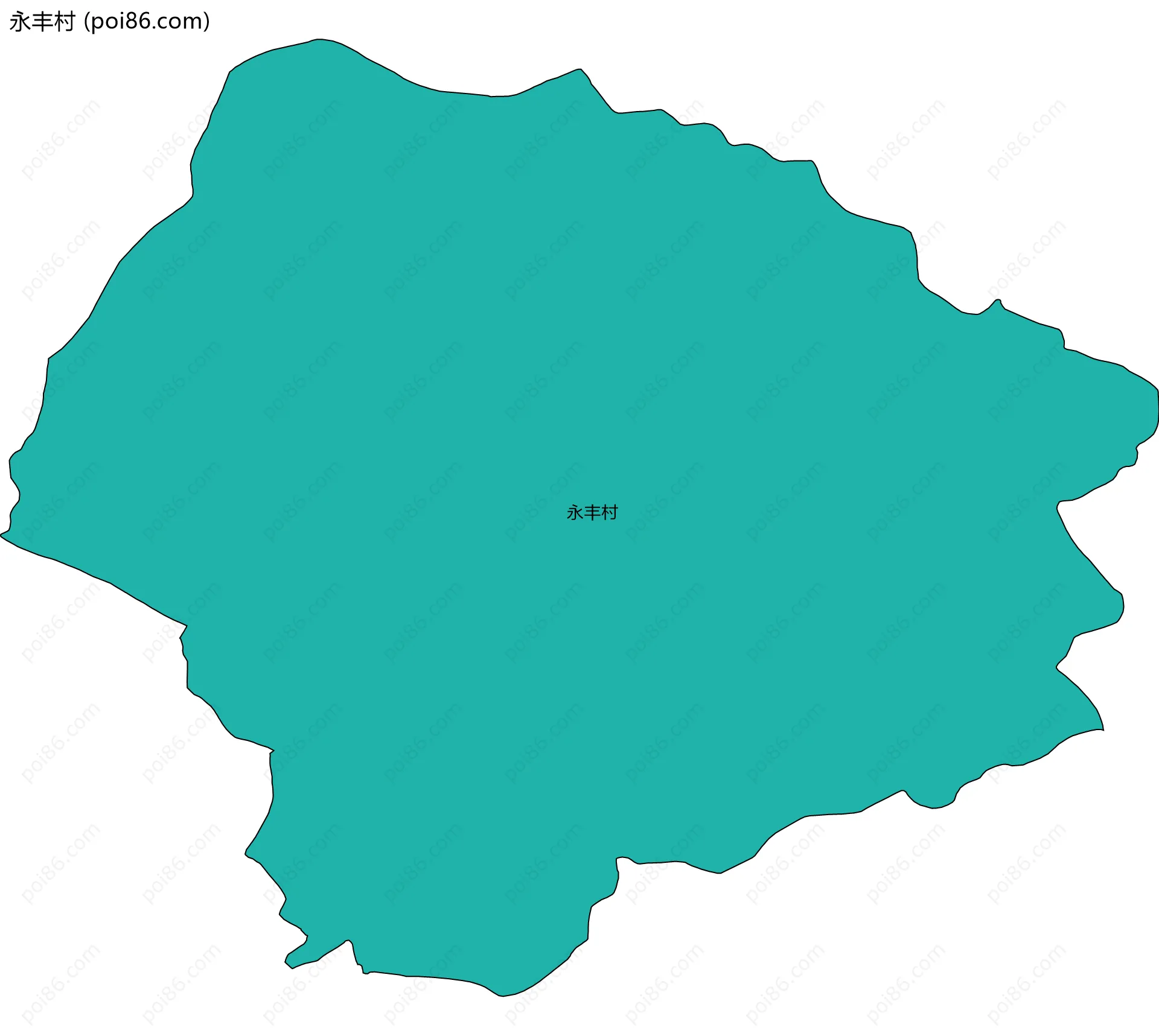 永丰村边界地图