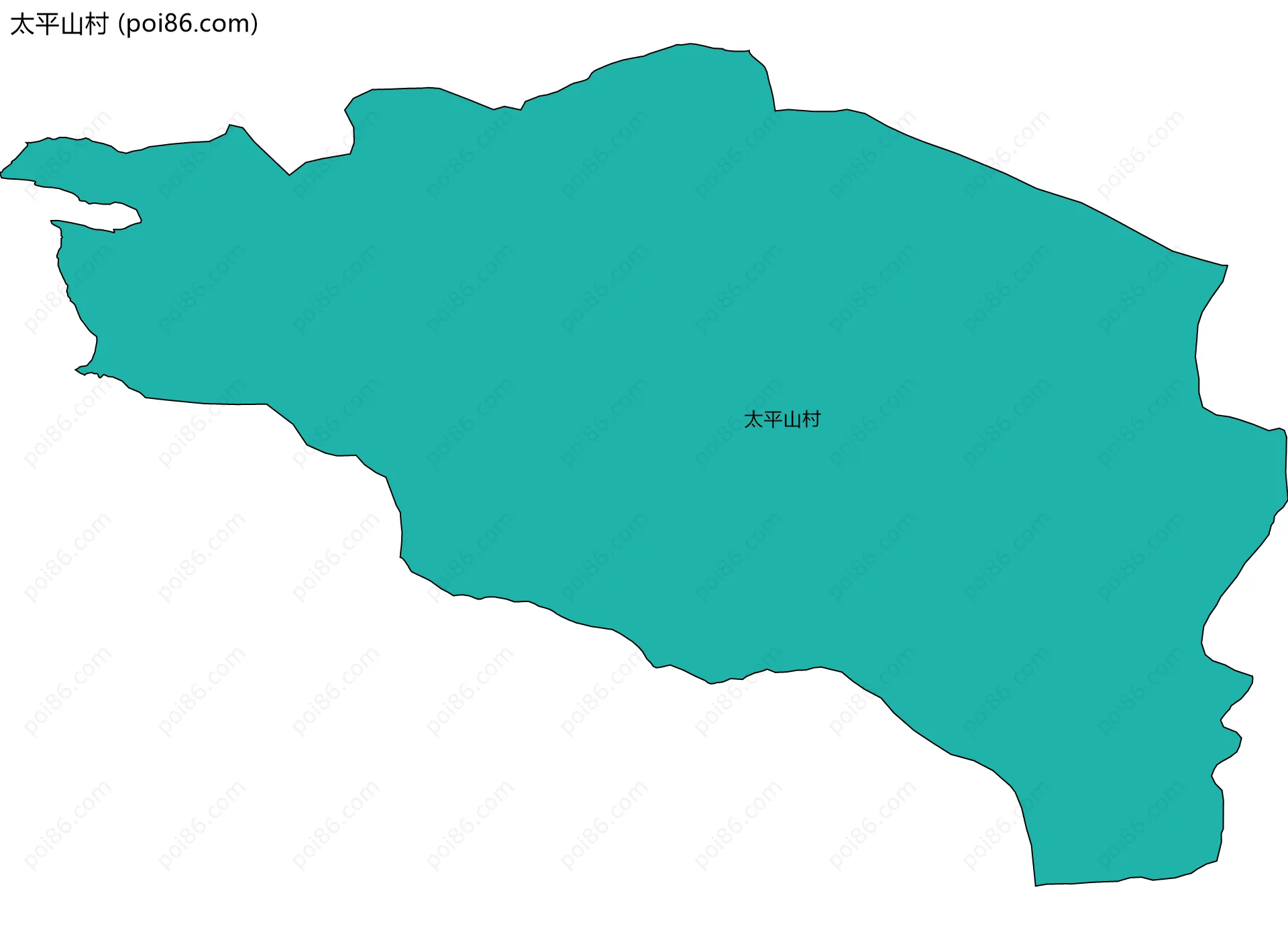 太平山村边界地图