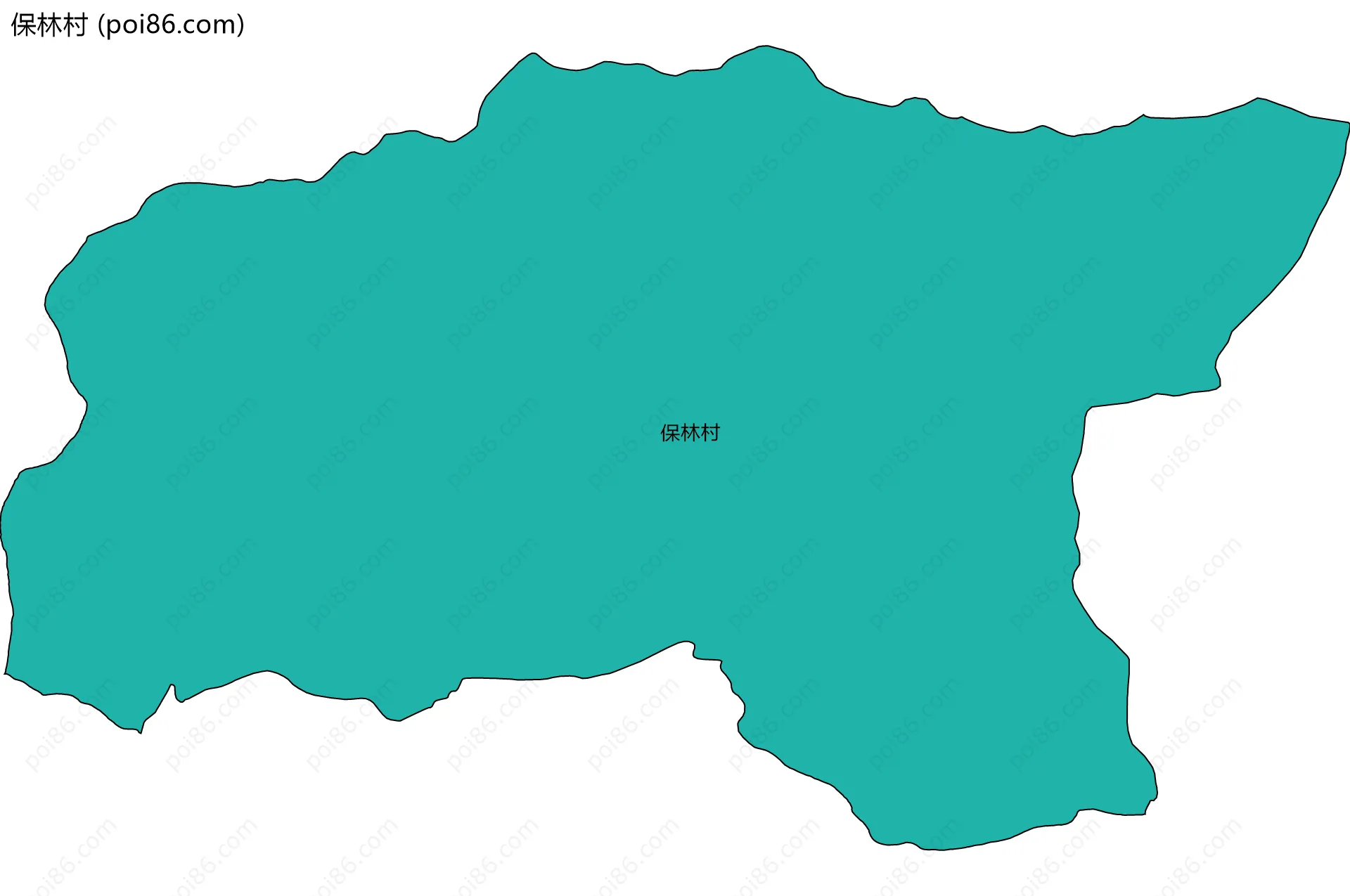 保林村边界地图
