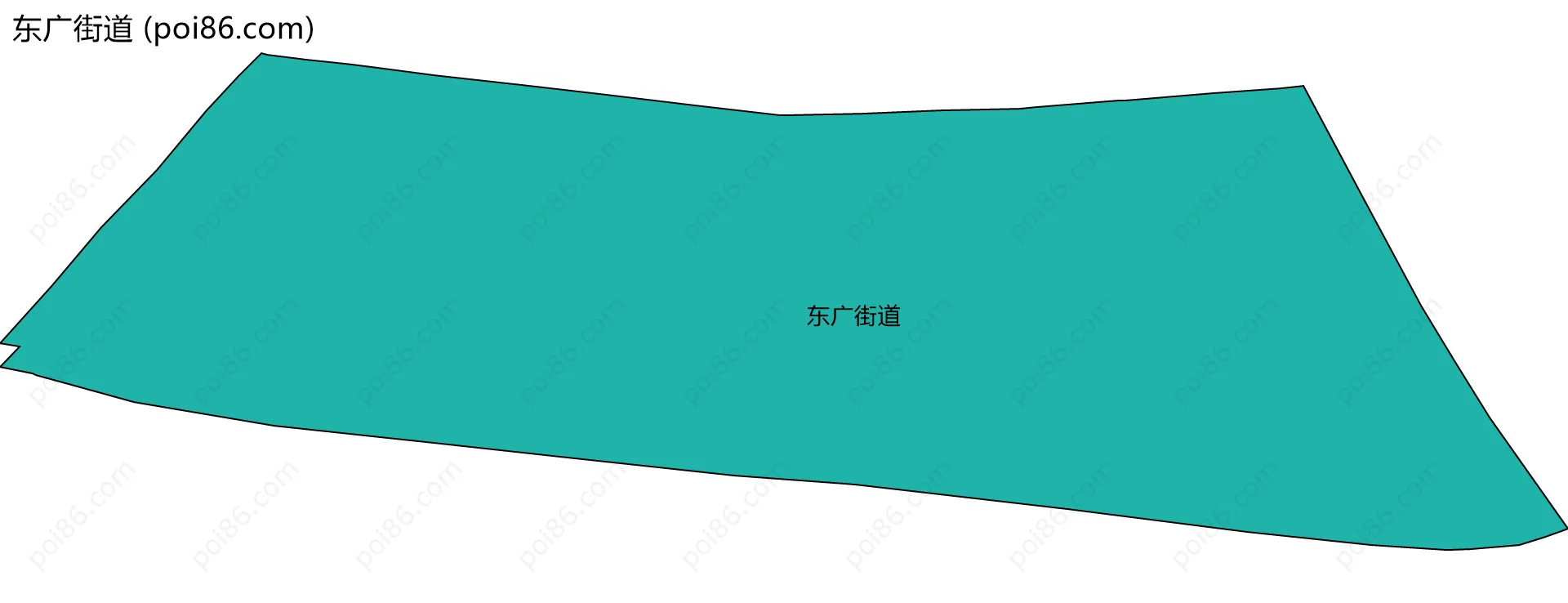 东广街道边界地图