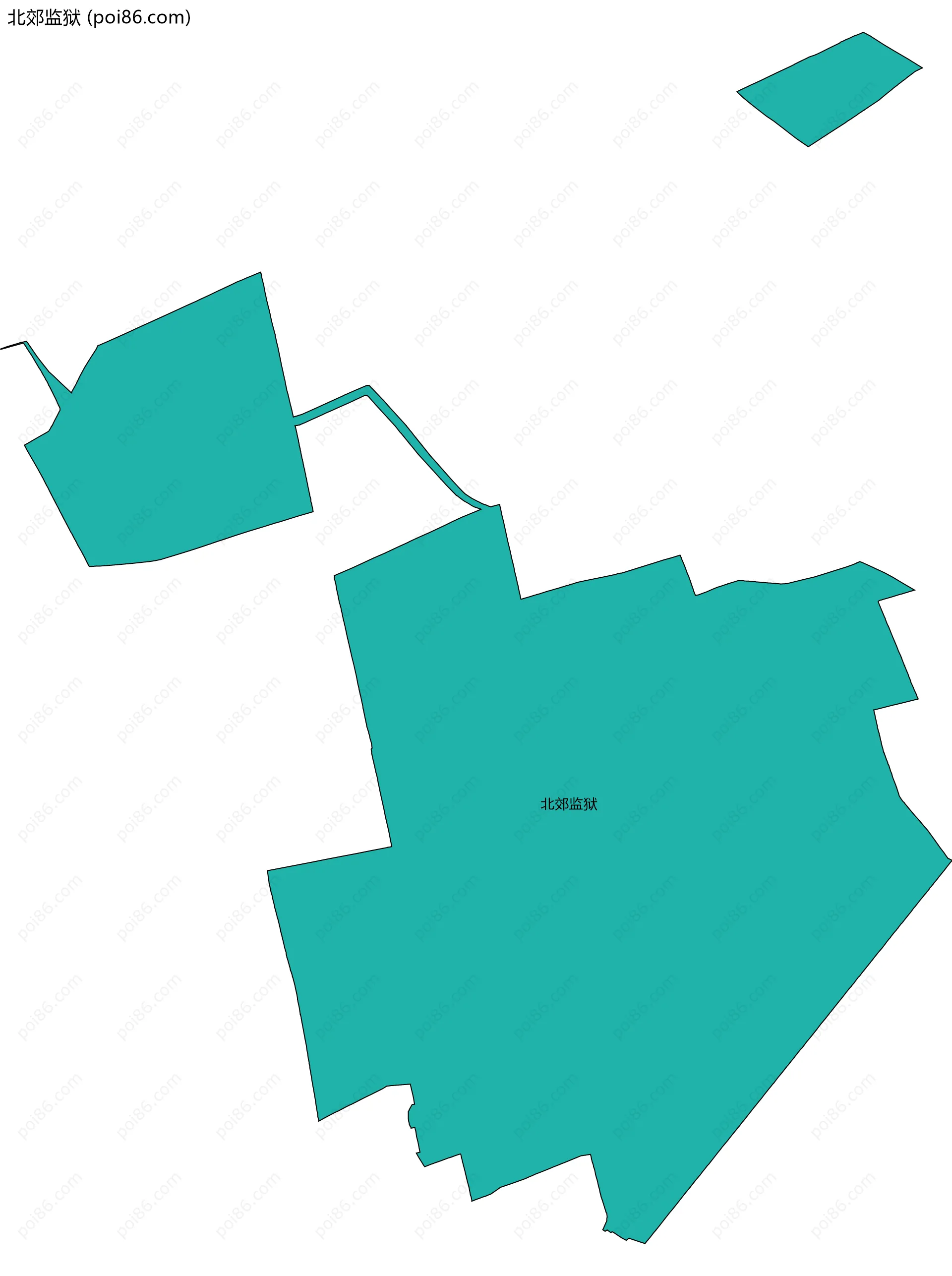 北郊监狱边界地图