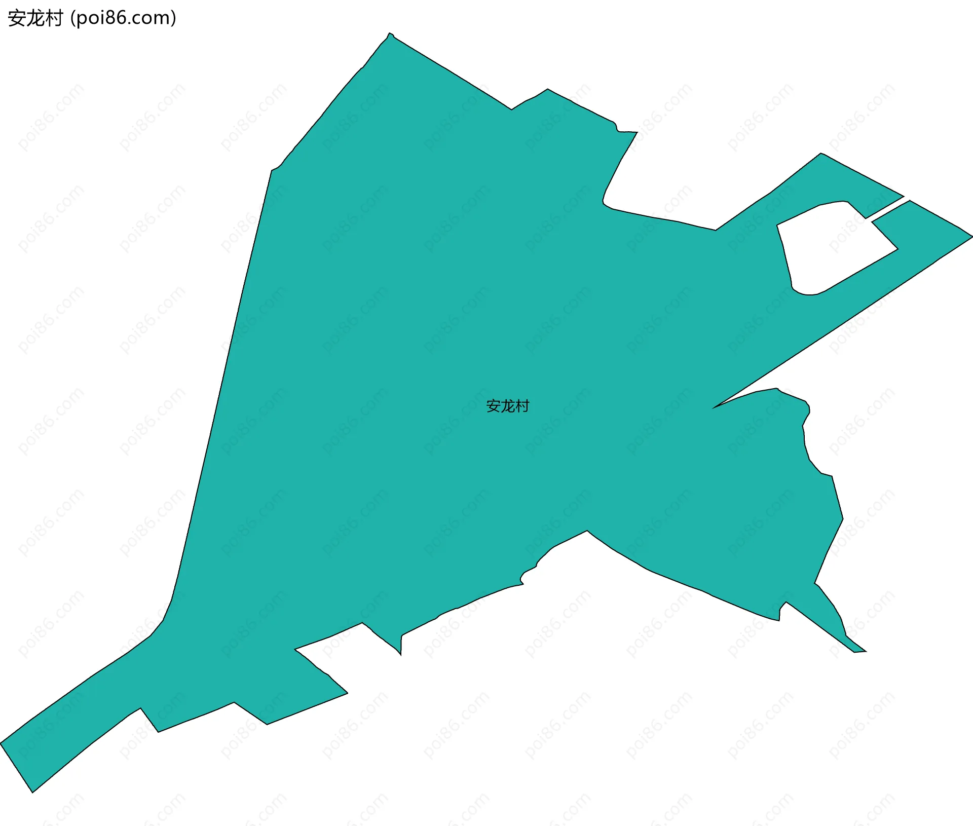 安龙村边界地图