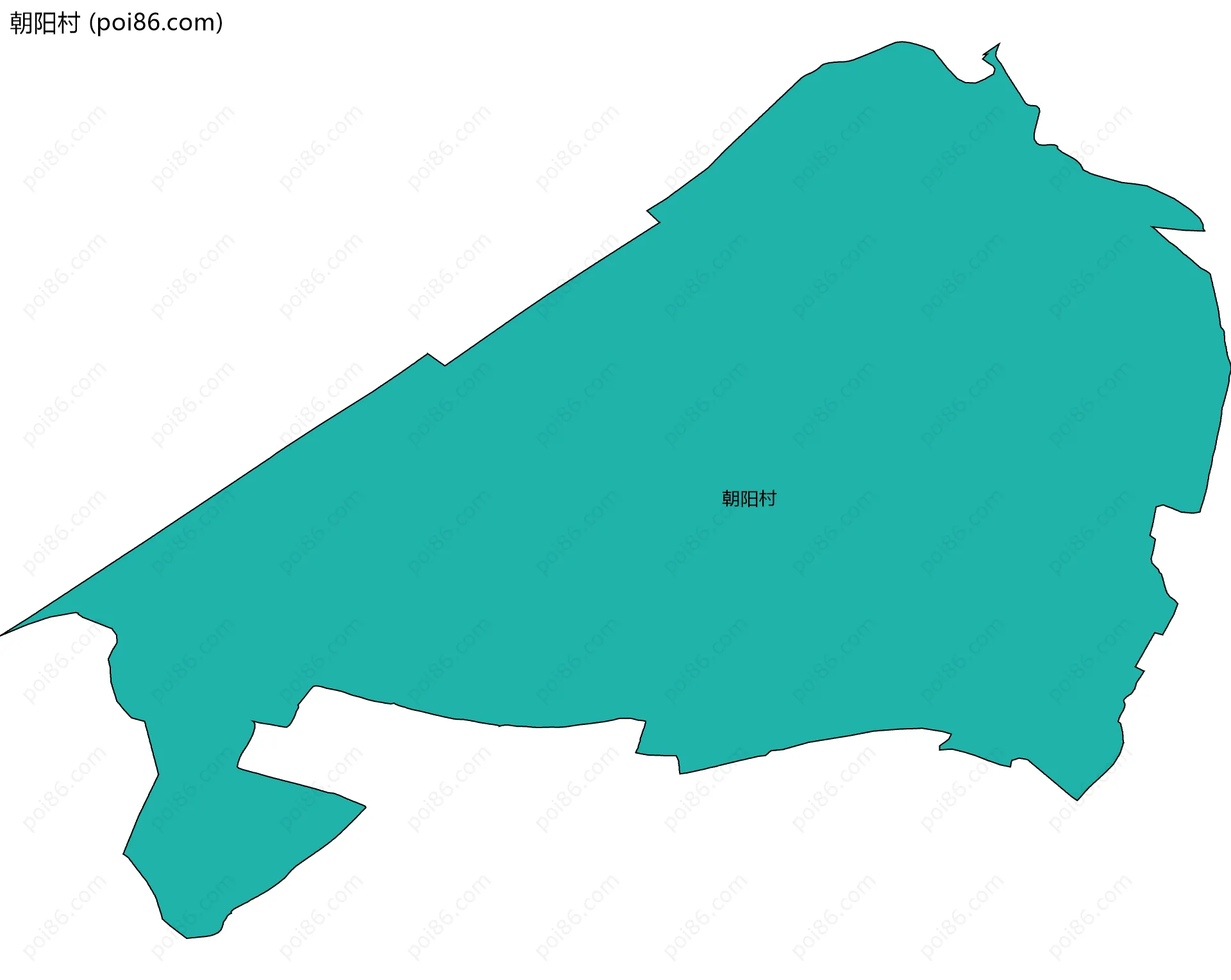 朝阳村边界地图