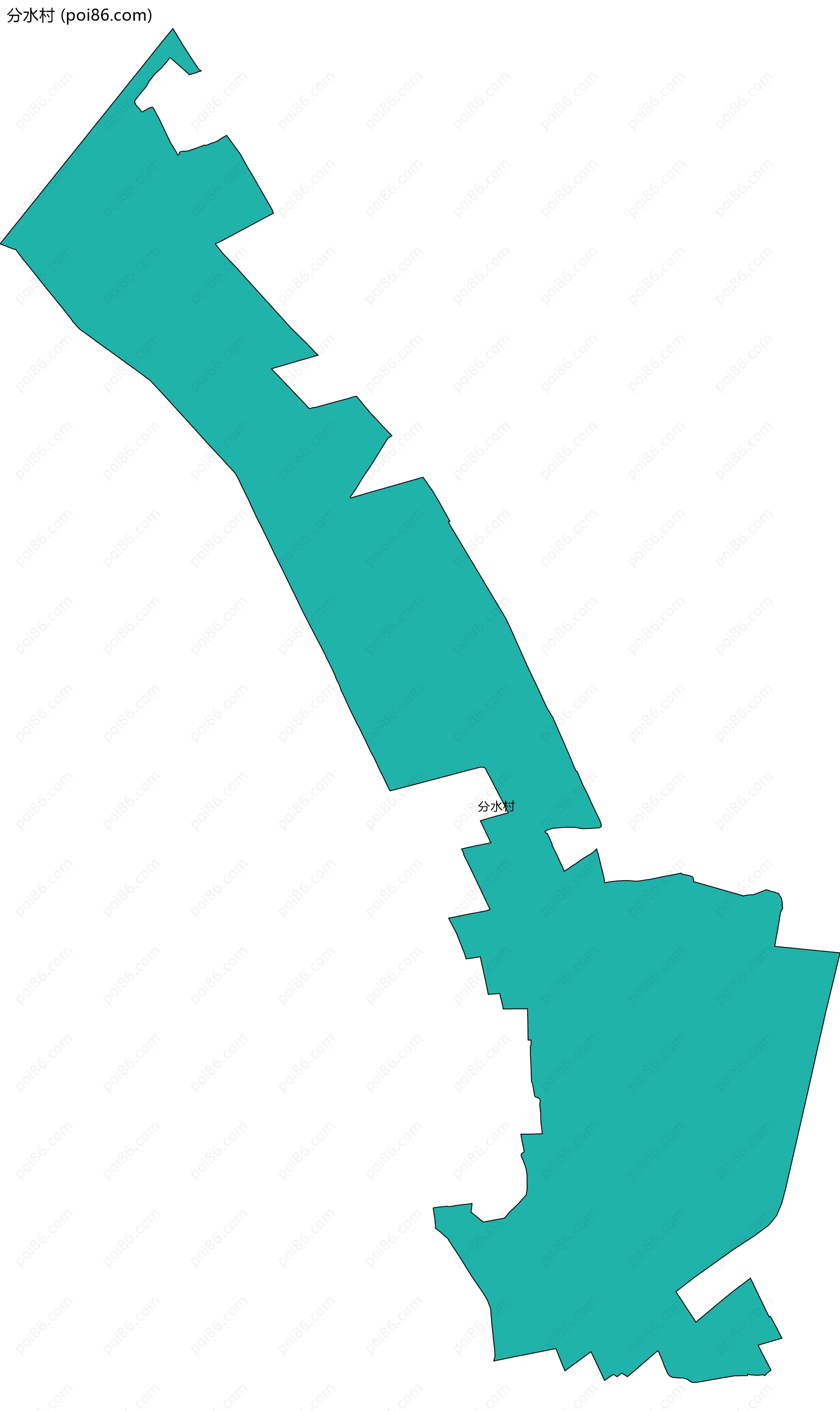 分水村边界地图