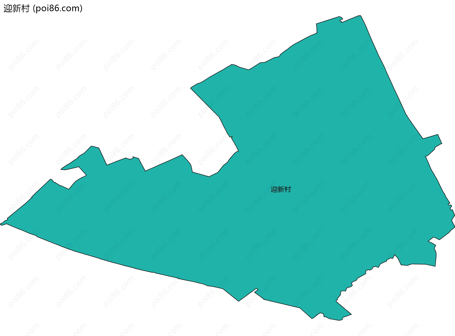 迎新村边界地图