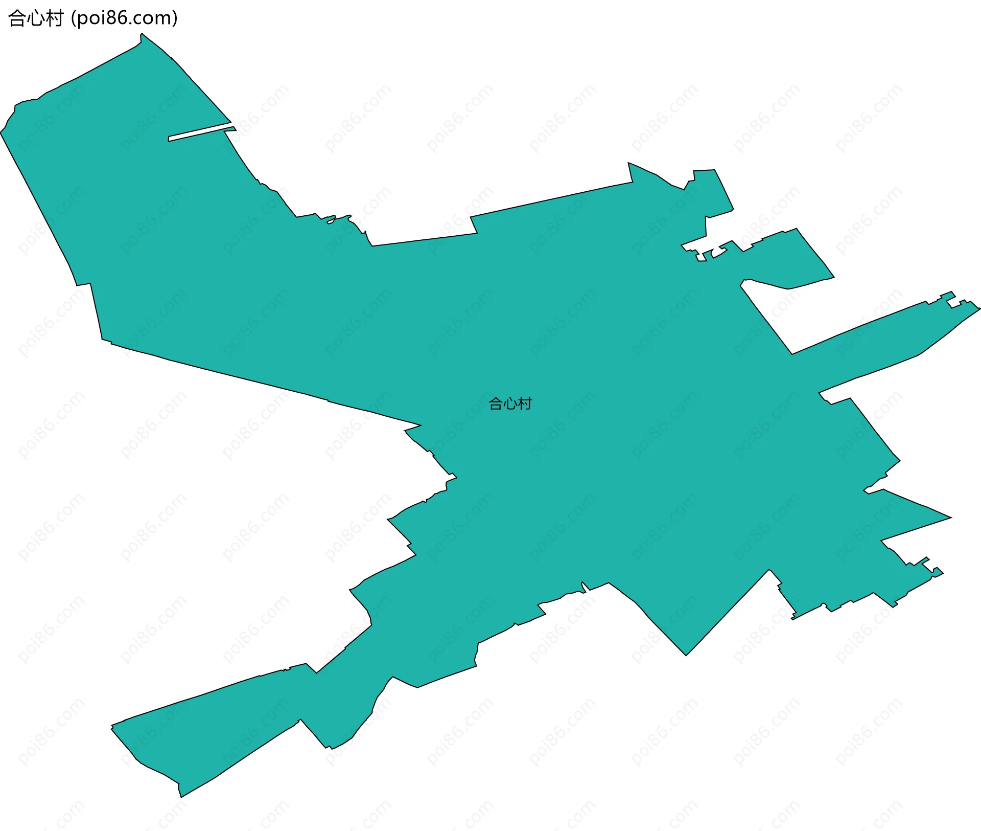 合心村边界地图