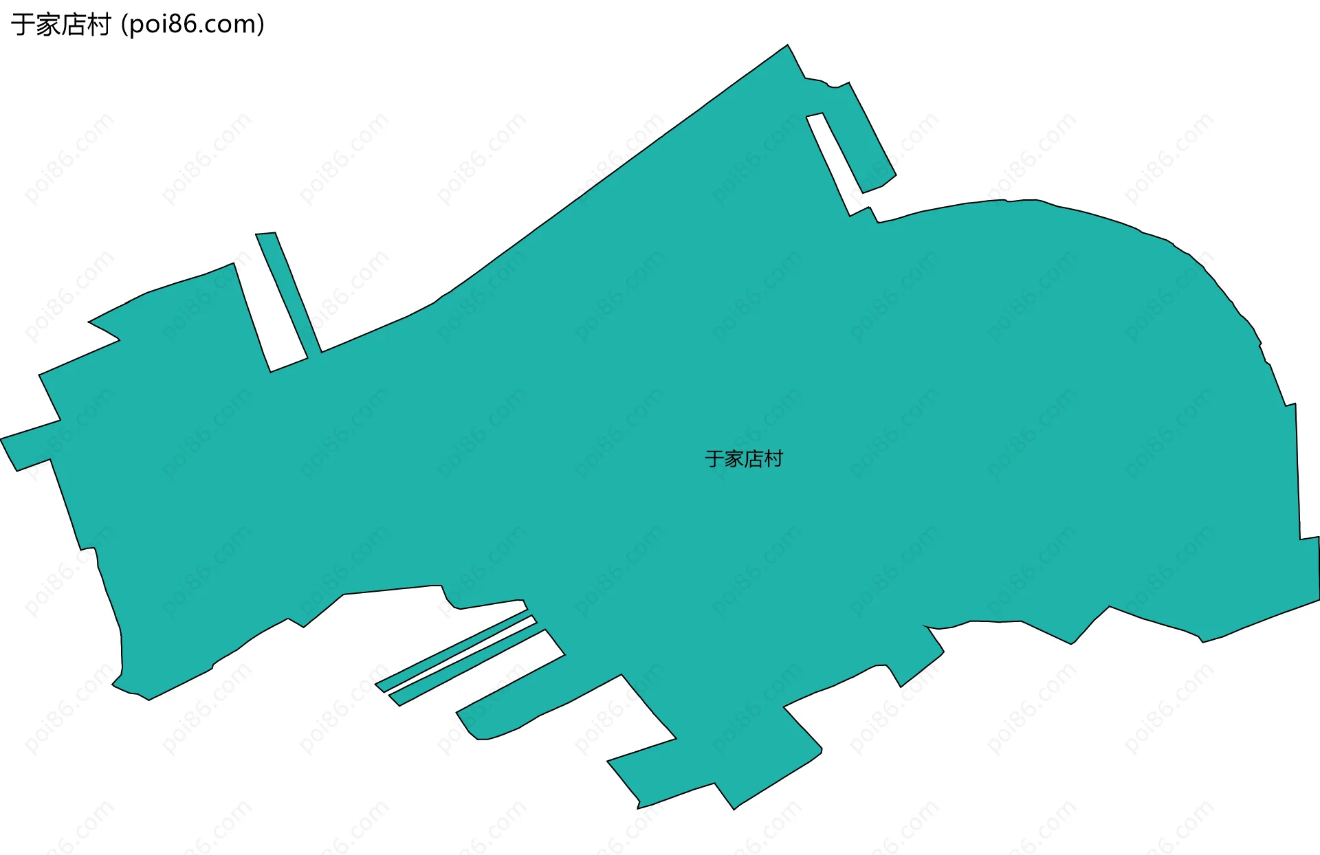 于家店村边界地图