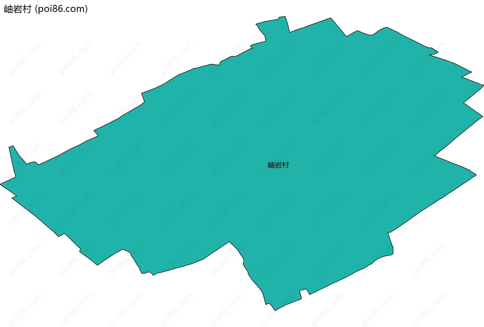 岫岩村边界地图