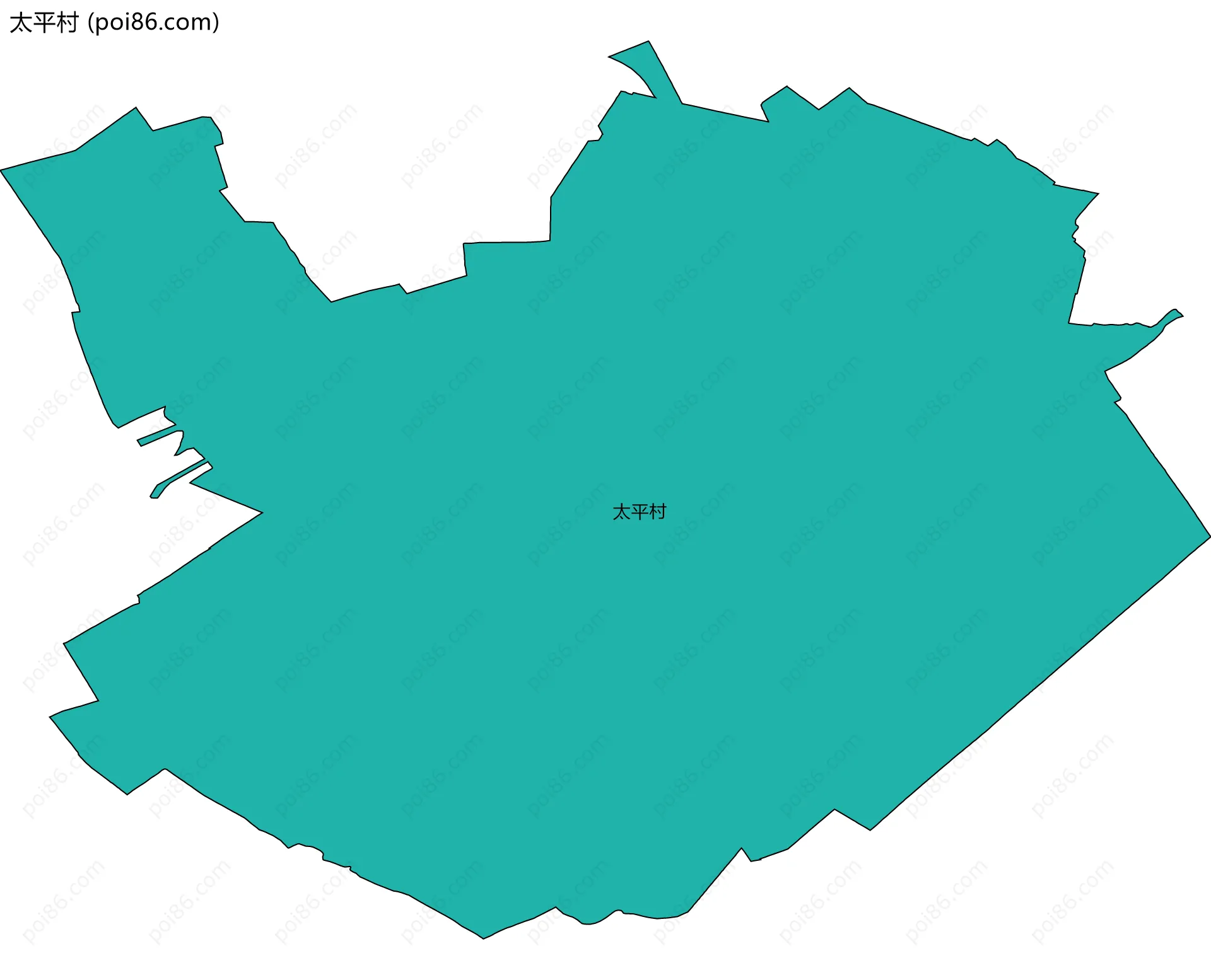 太平村边界地图