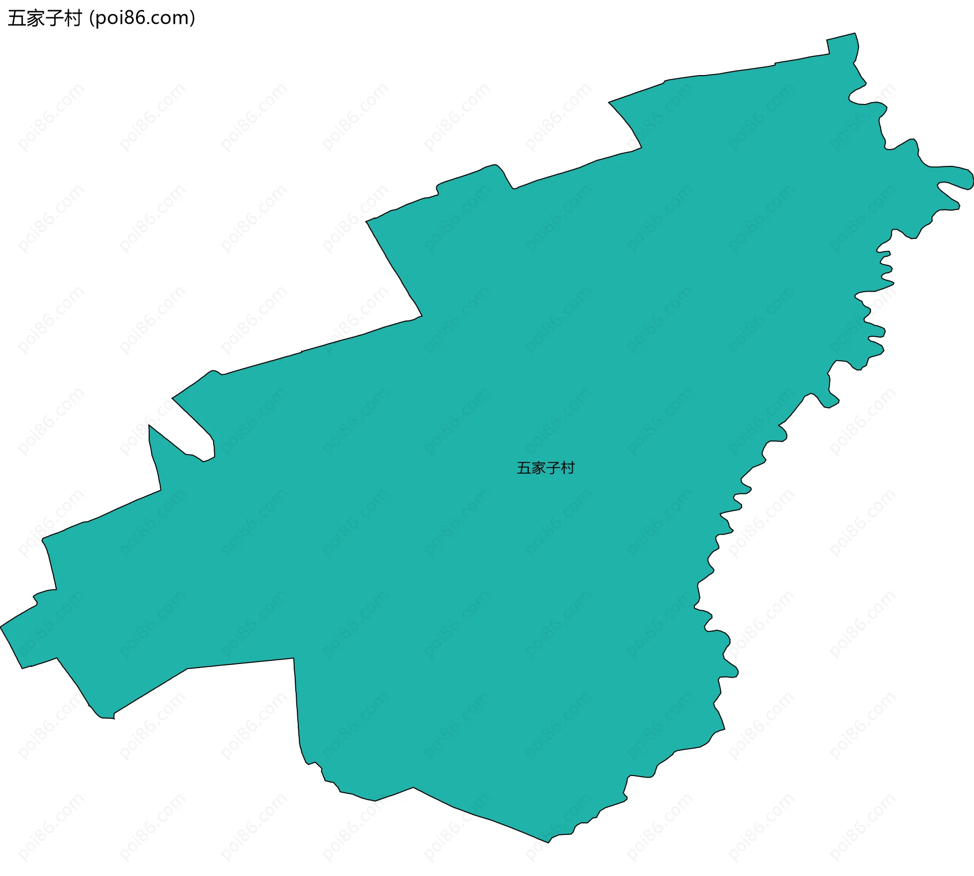 五家子村边界地图