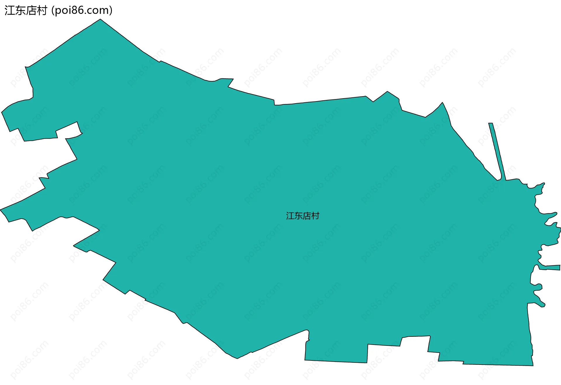 江东店村边界地图