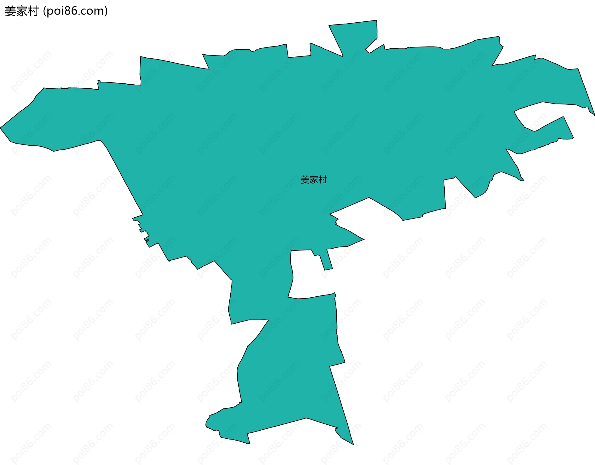 姜家村边界地图