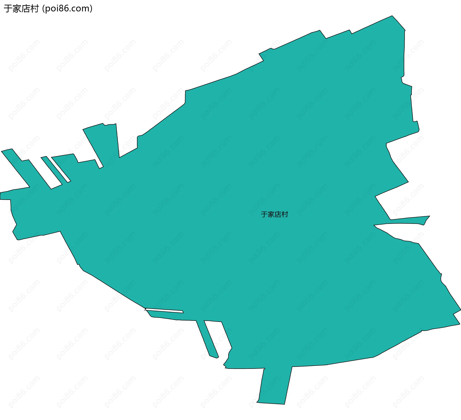 于家店村边界地图