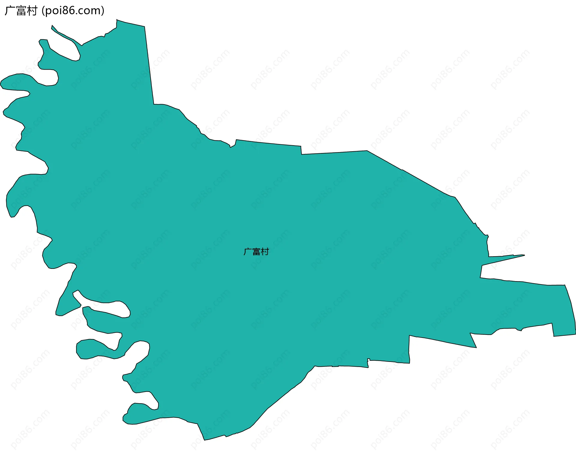 广富村边界地图