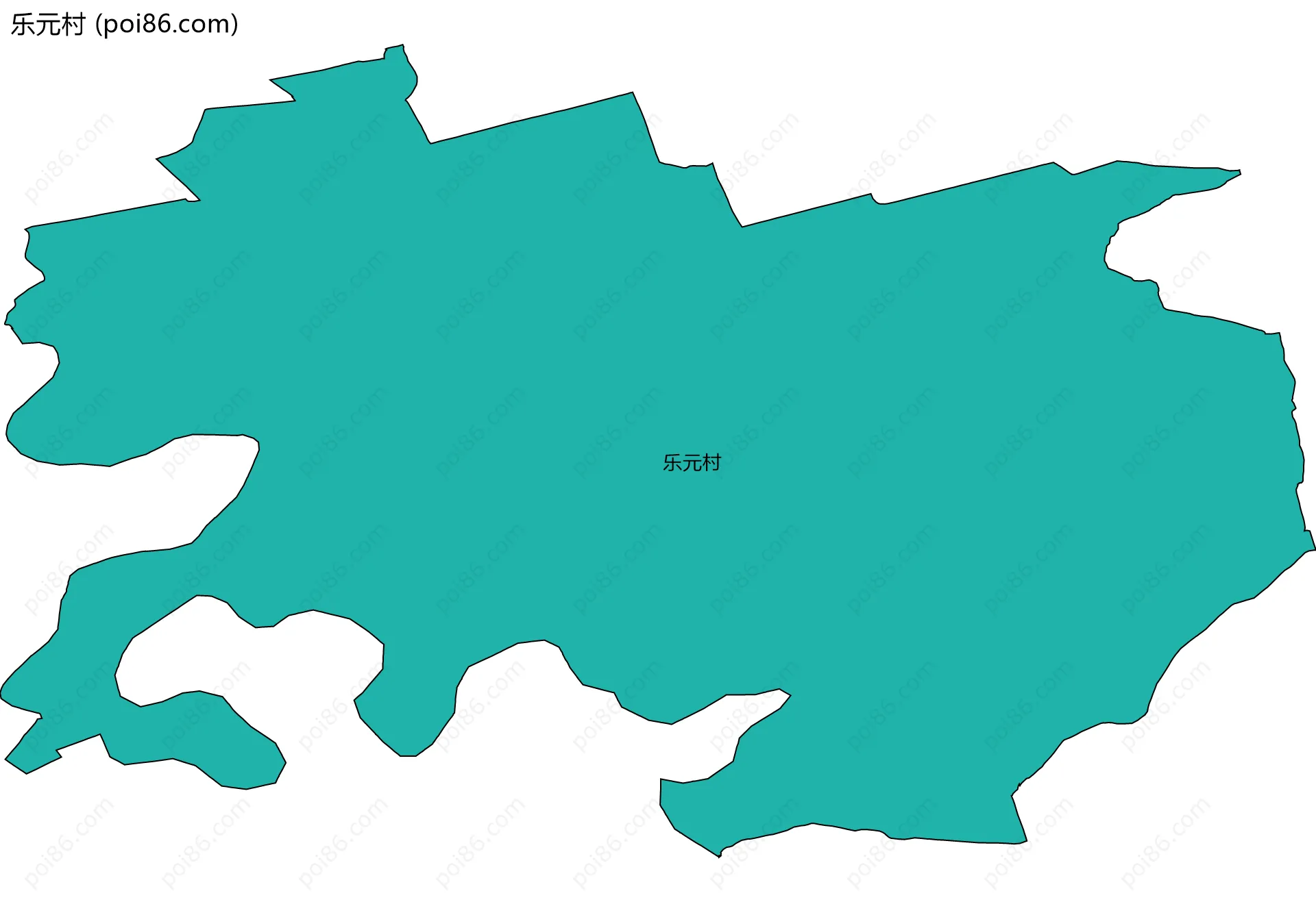 乐元村边界地图
