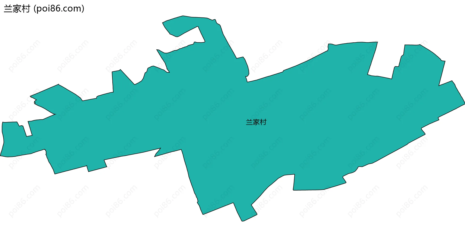 兰家村边界地图