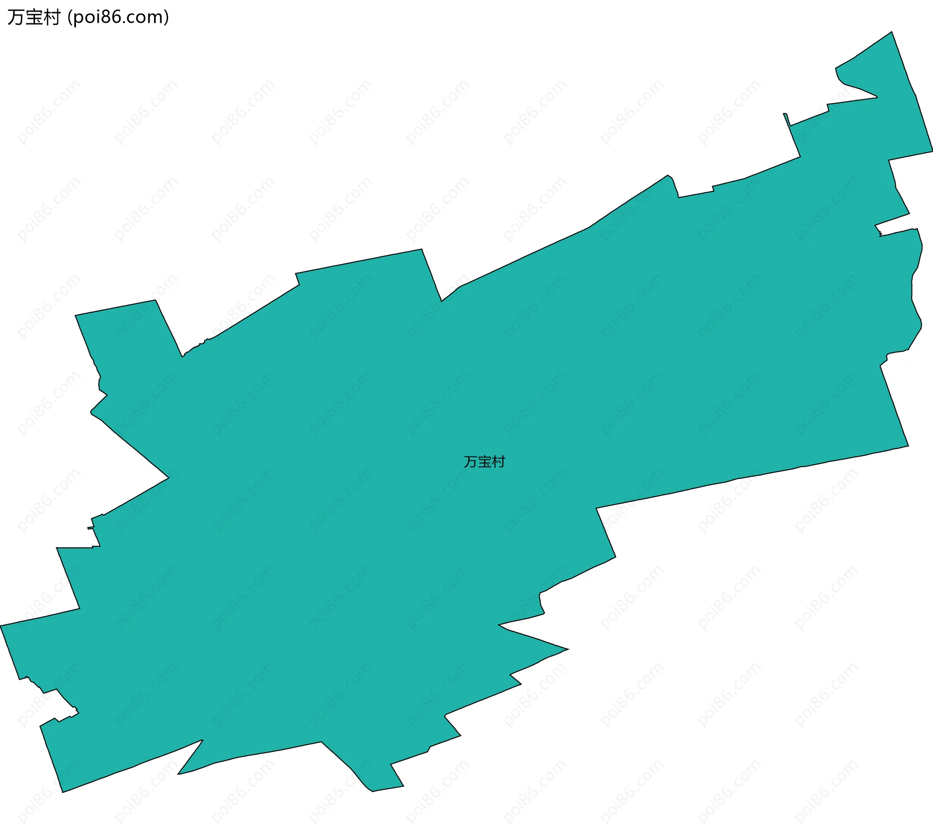 万宝村边界地图