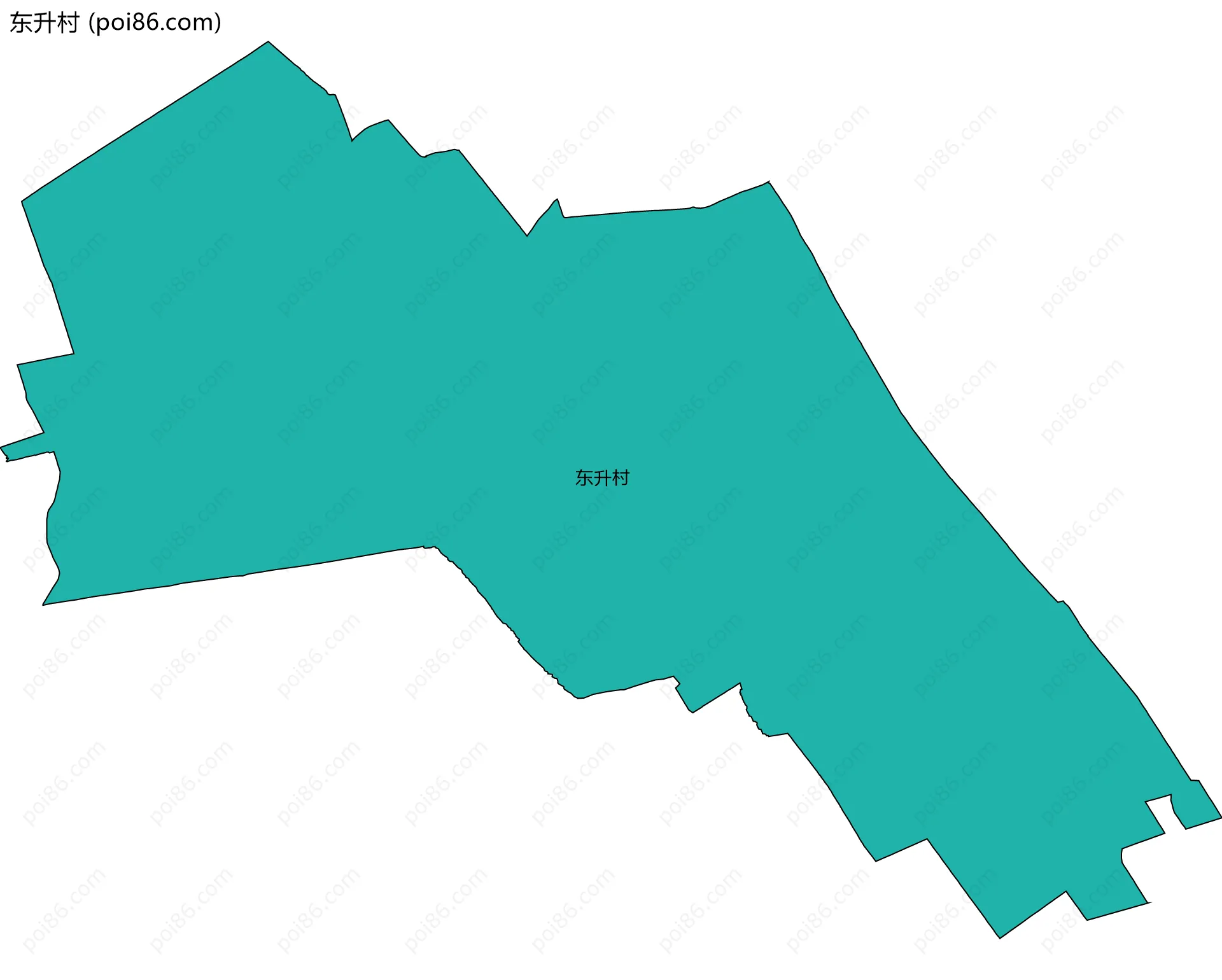 东升村边界地图