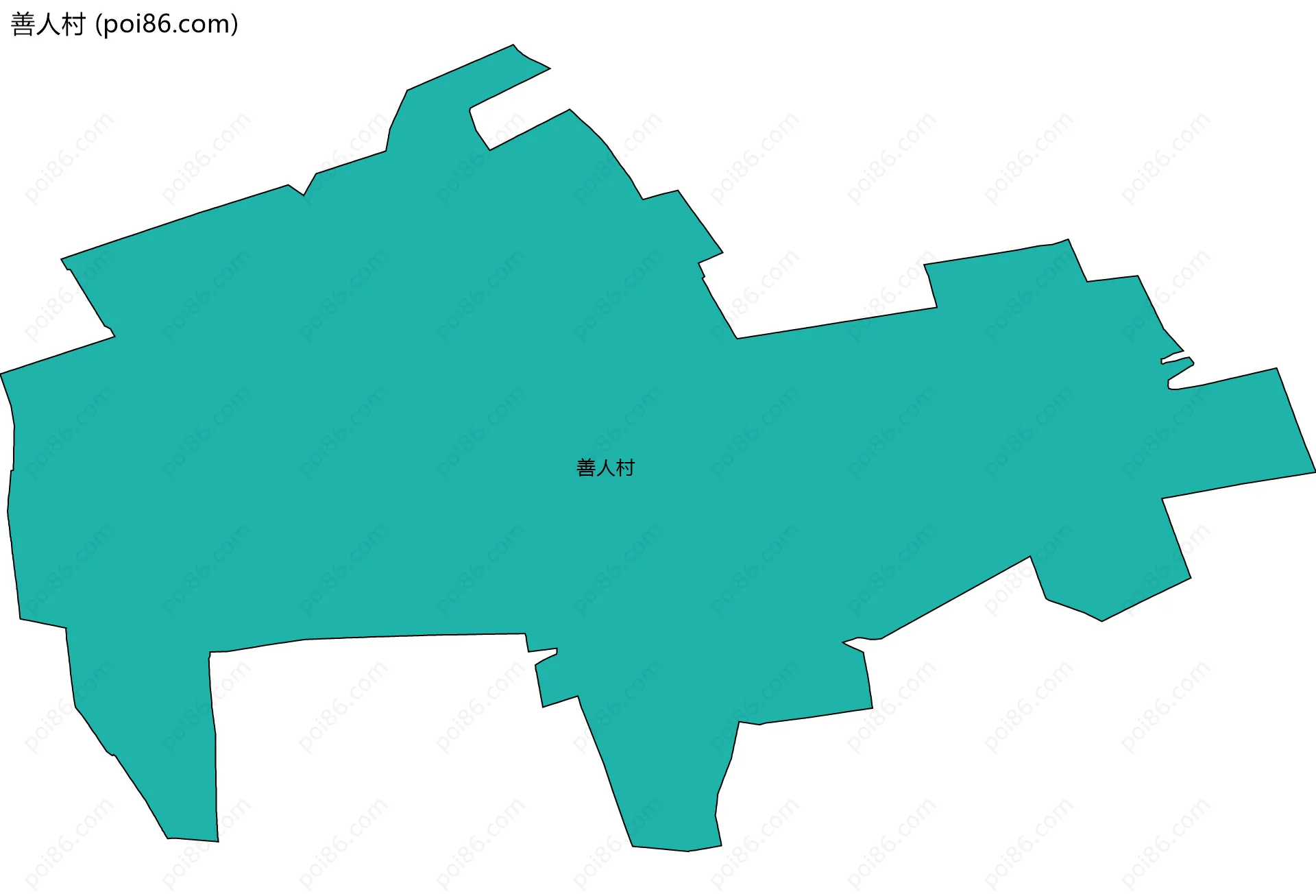 善人村边界地图
