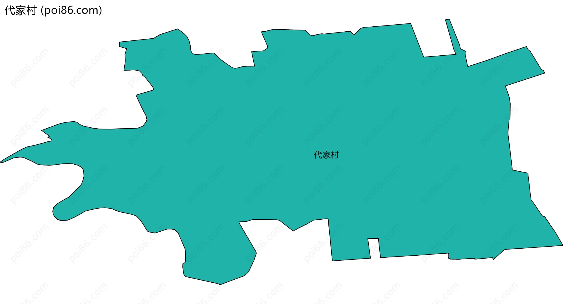 代家村边界地图