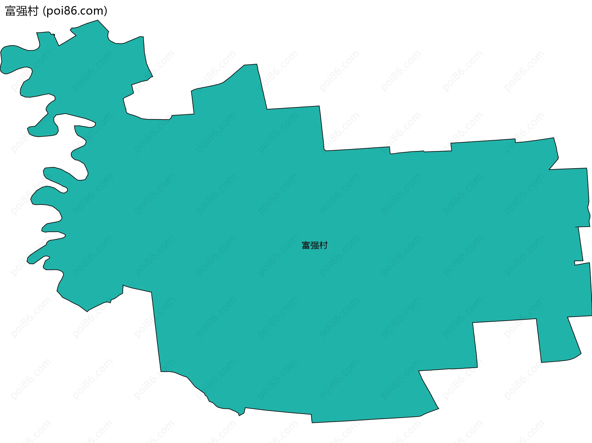 富强村边界地图