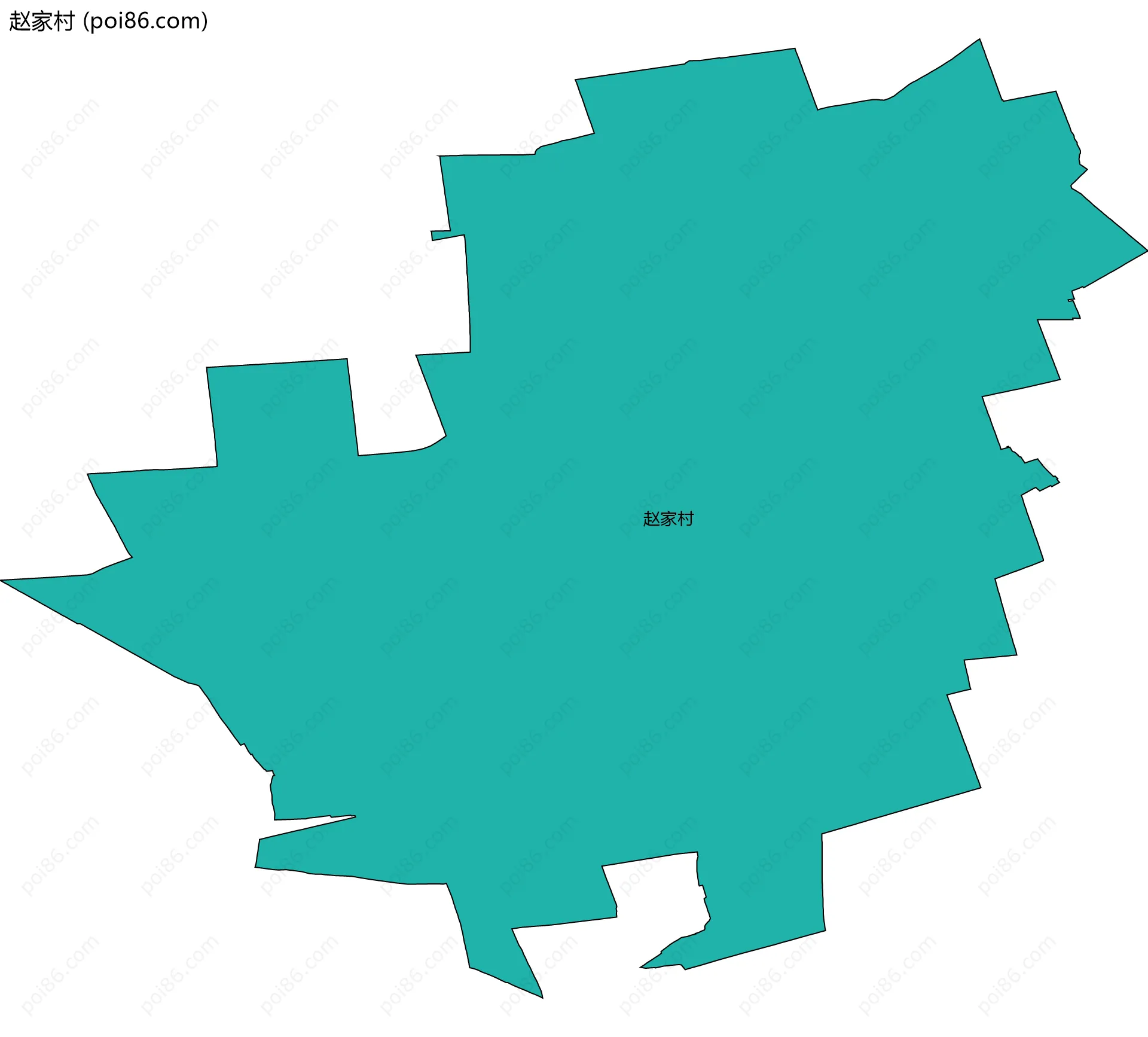 赵家村边界地图
