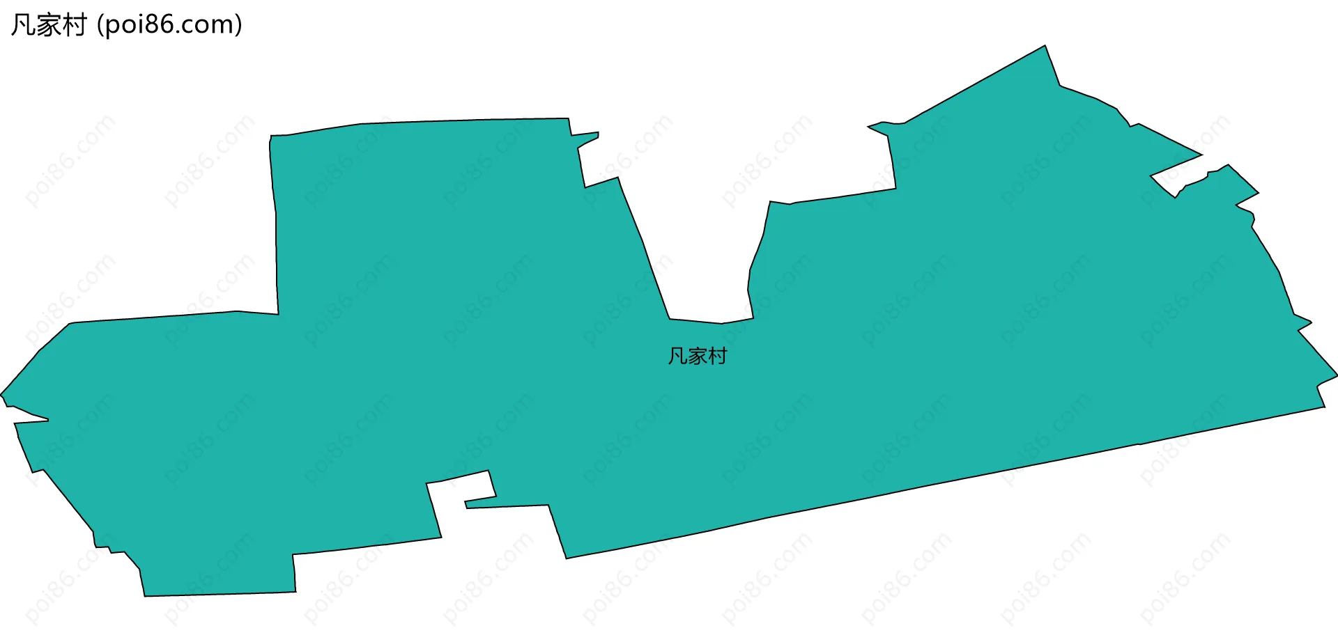 凡家村边界地图