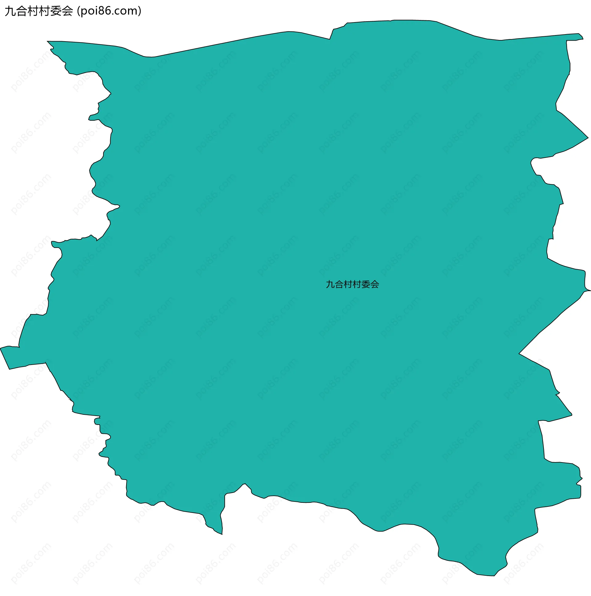九合村村委会边界地图