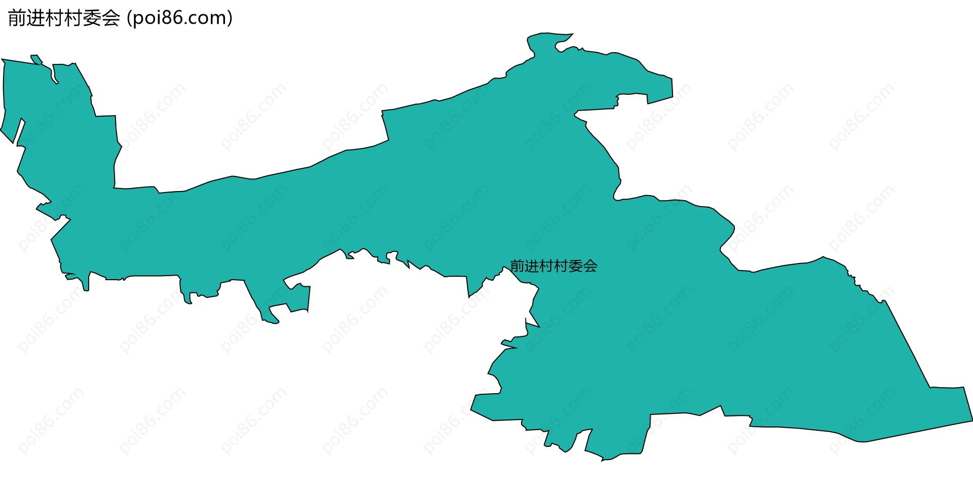 前进村村委会边界地图