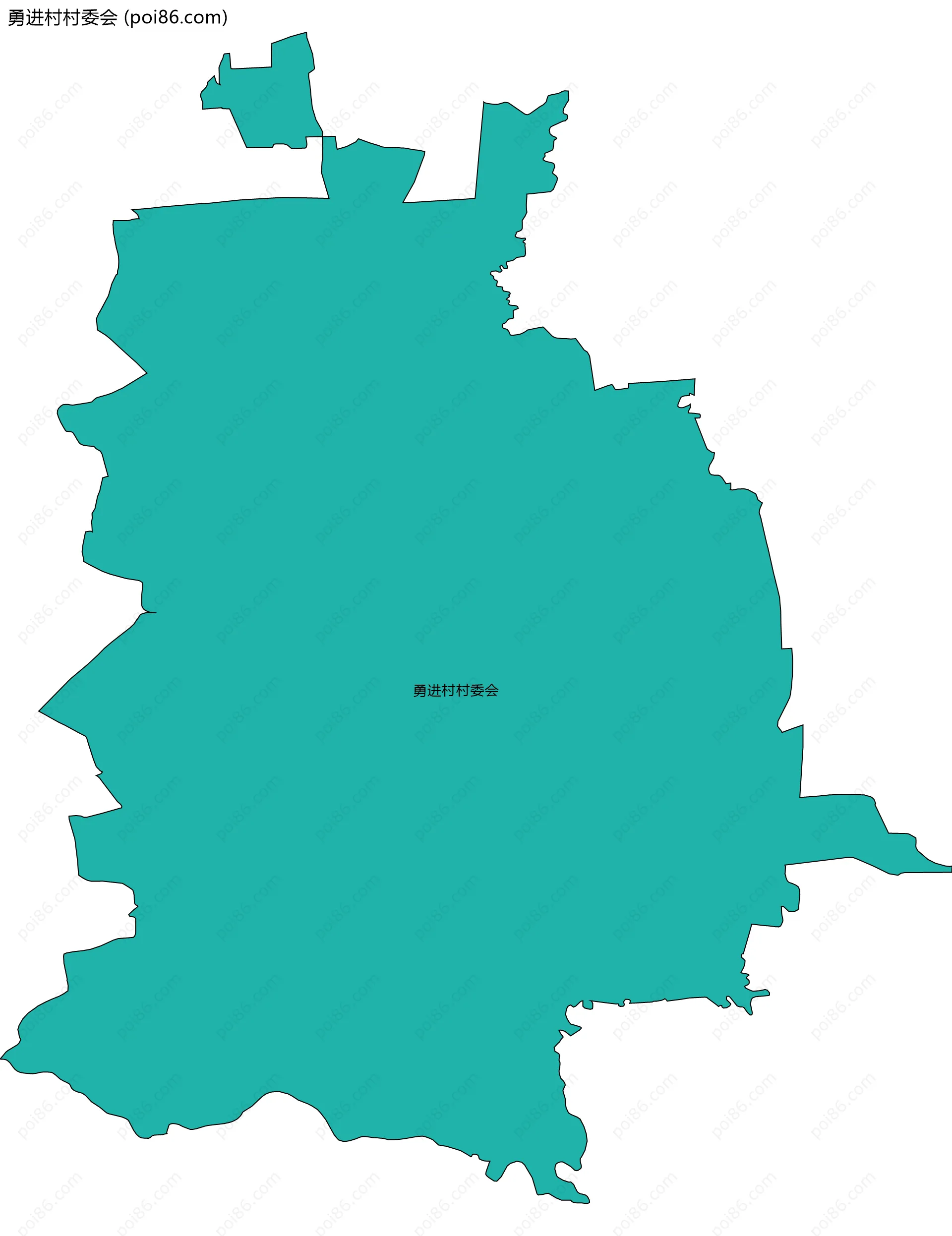 勇进村村委会边界地图