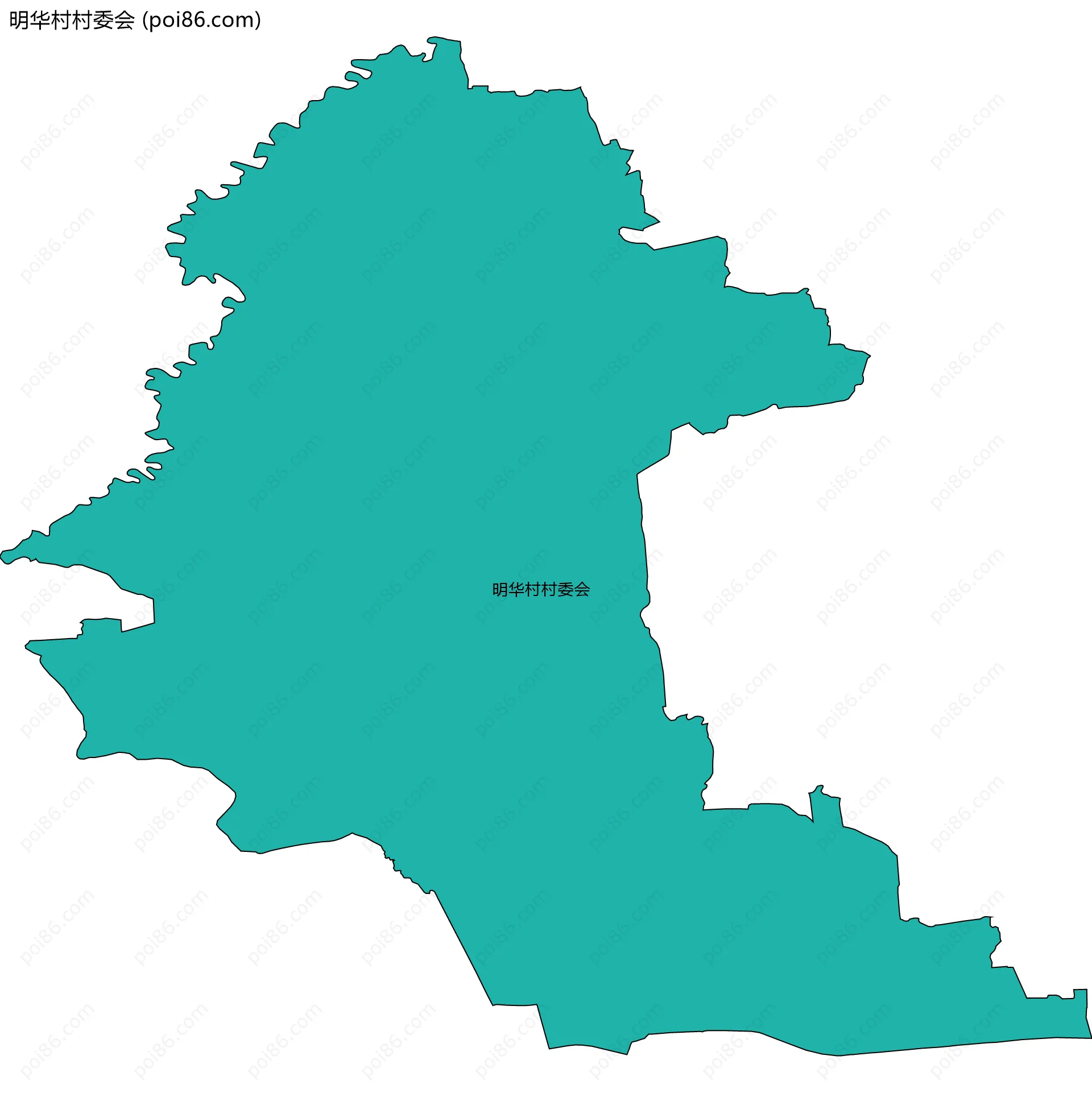 明华村村委会边界地图