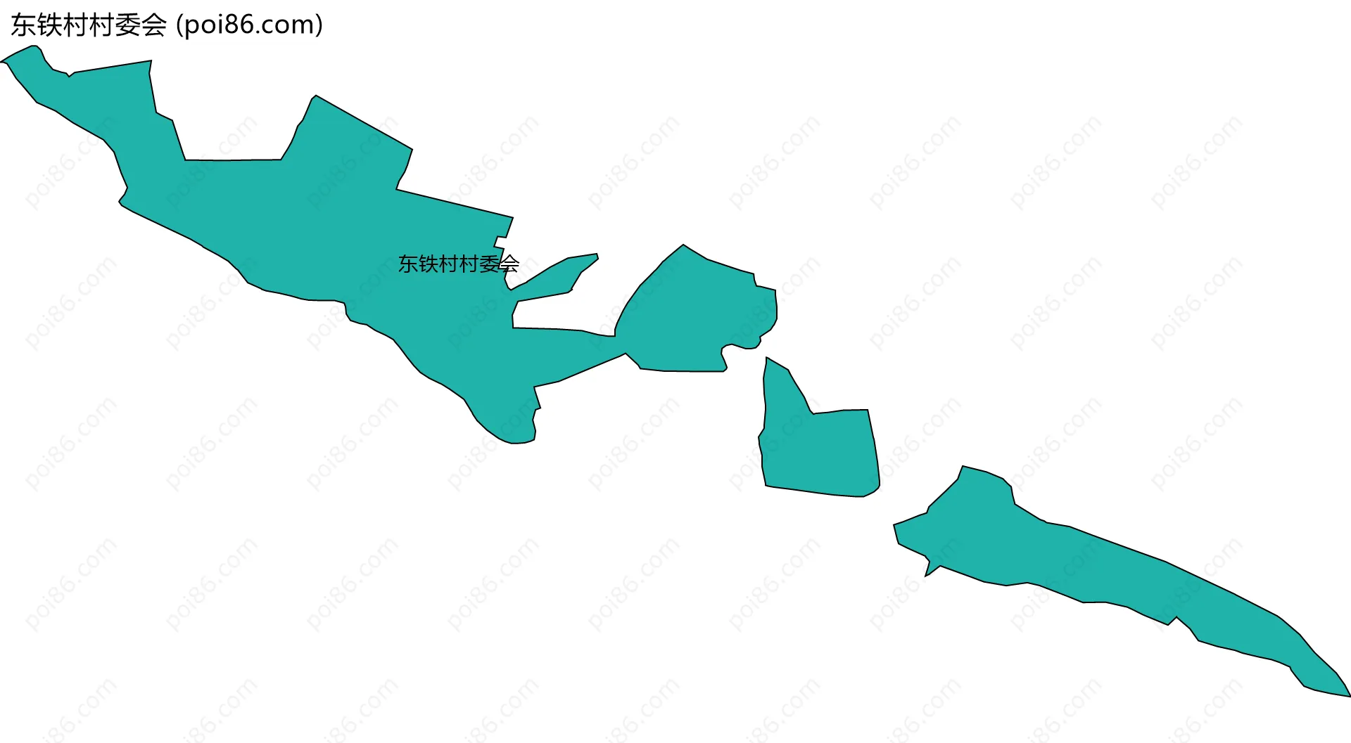 东铁村村委会边界地图