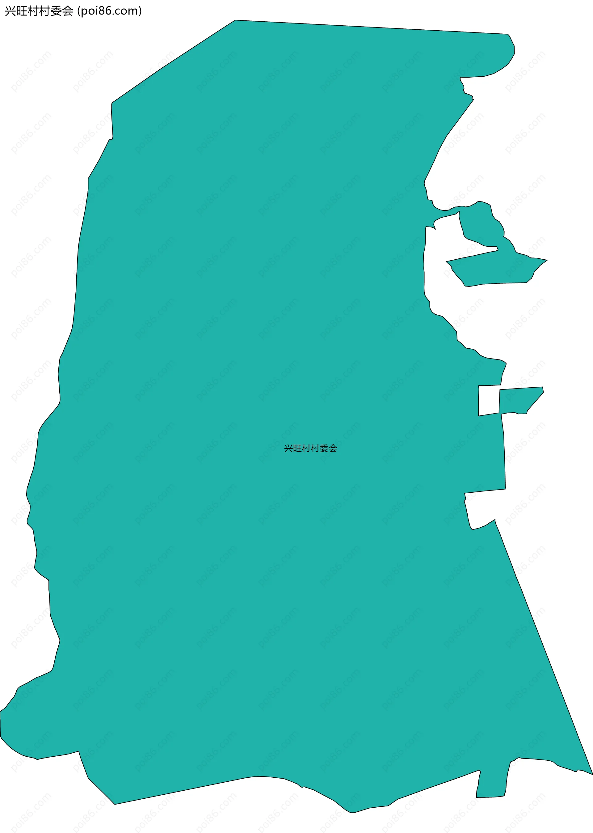 兴旺村村委会边界地图