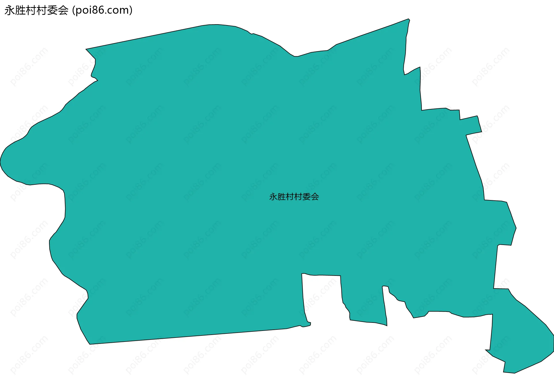 永胜村村委会边界地图