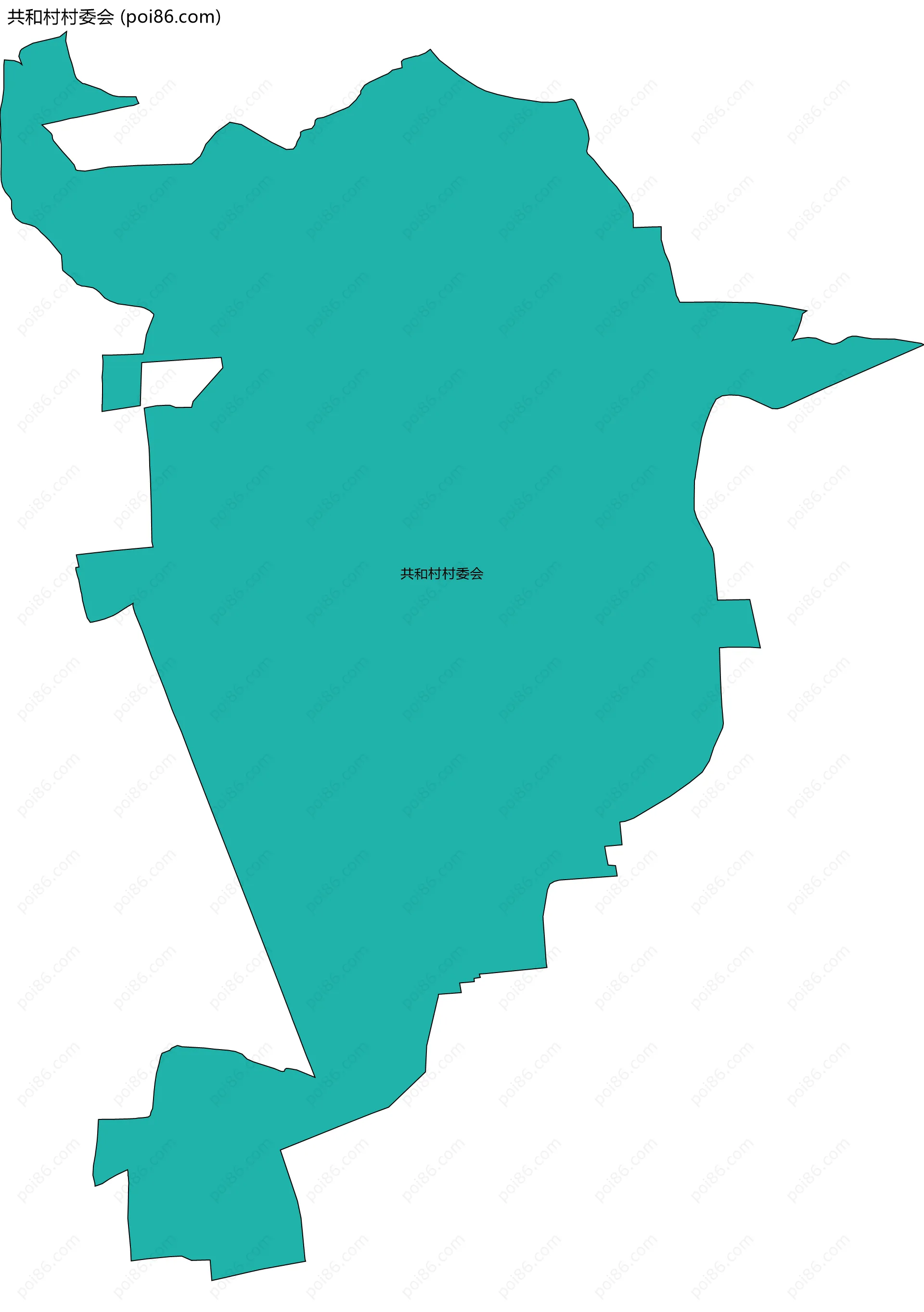 共和村村委会边界地图