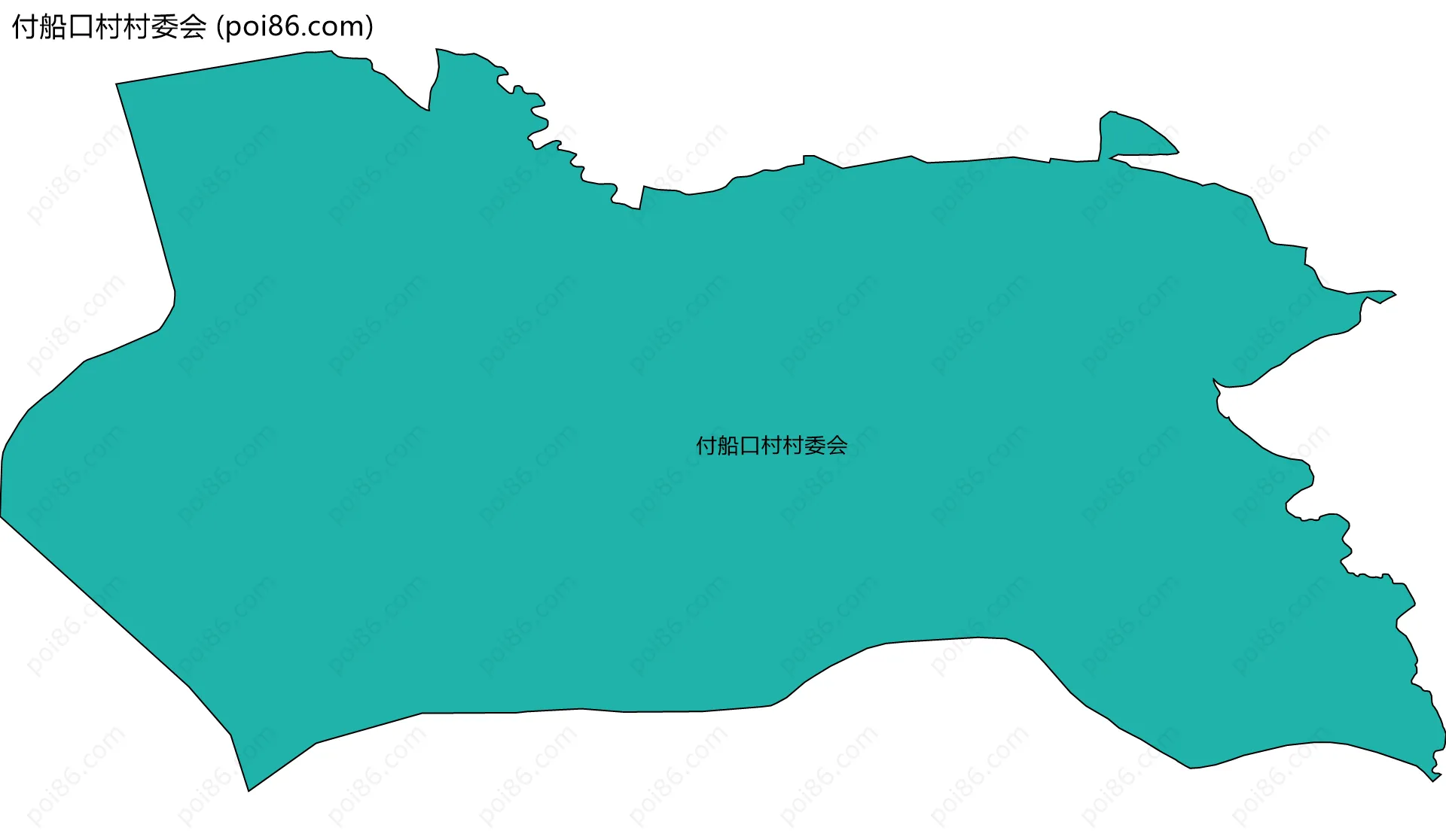 付船口村村委会边界地图