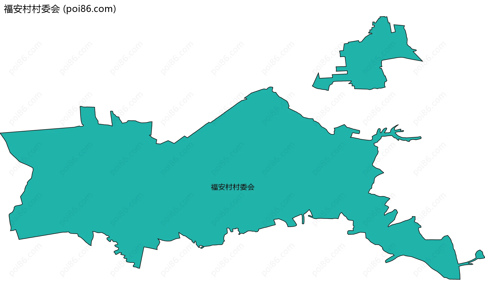 福安村村委会边界地图