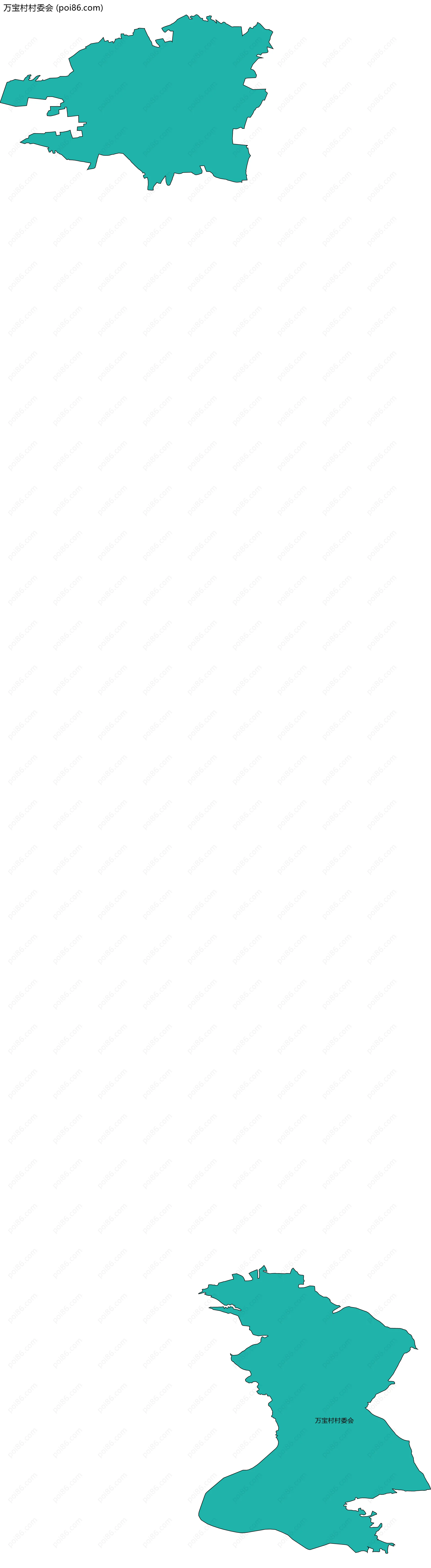 万宝村村委会边界地图