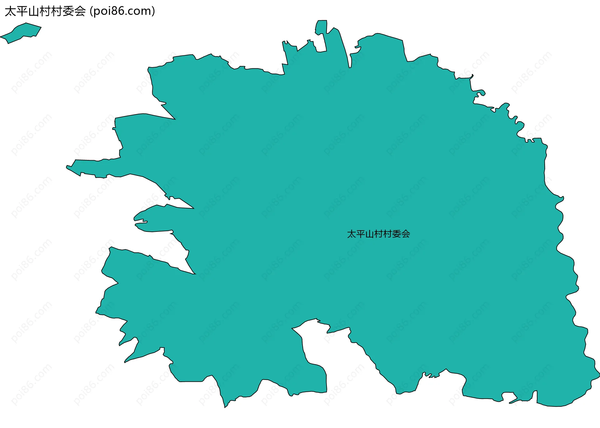 太平山村村委会边界地图
