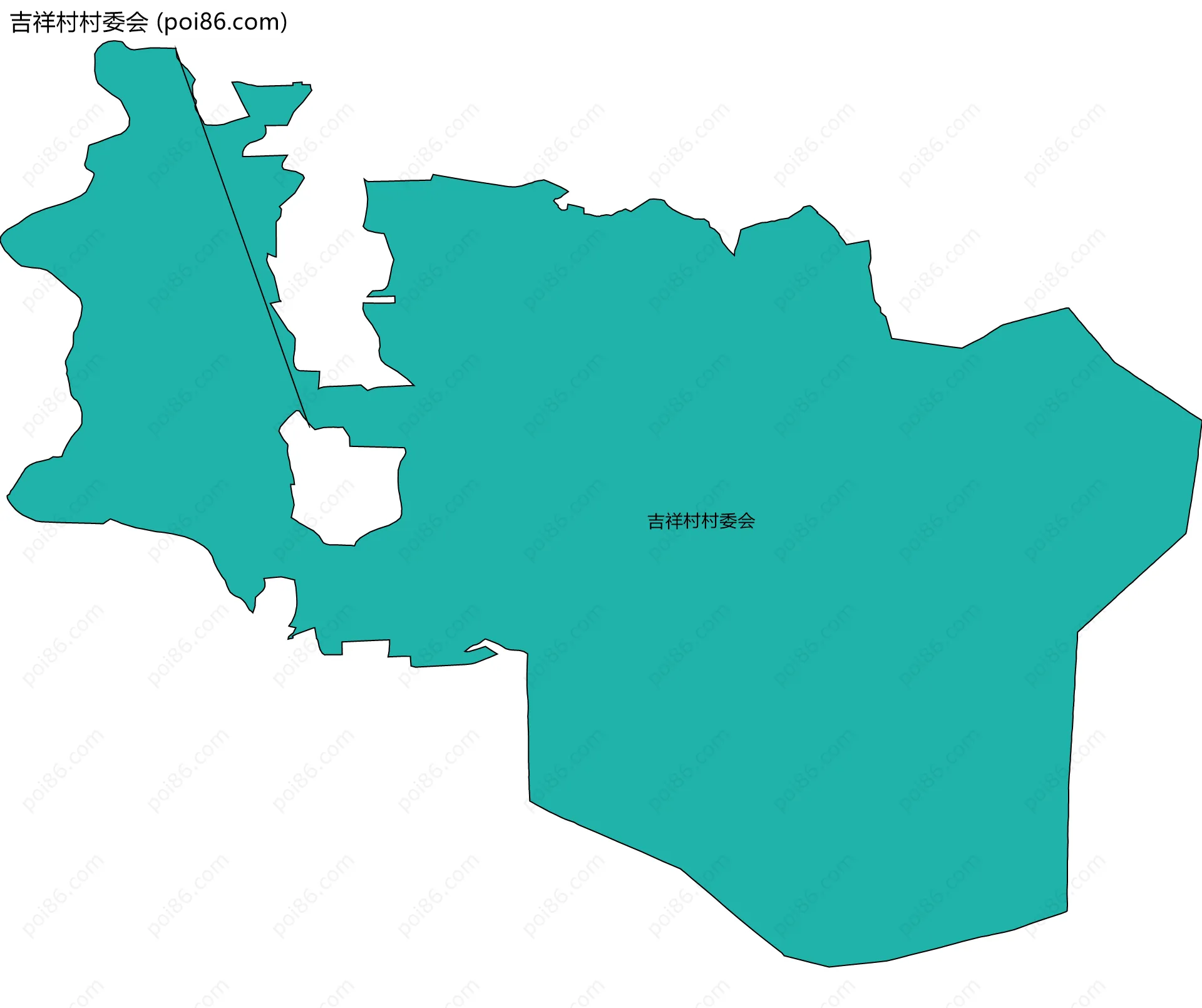 吉祥村村委会边界地图