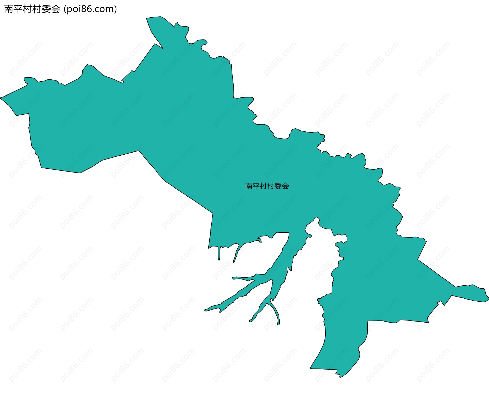 南平村村委会边界地图