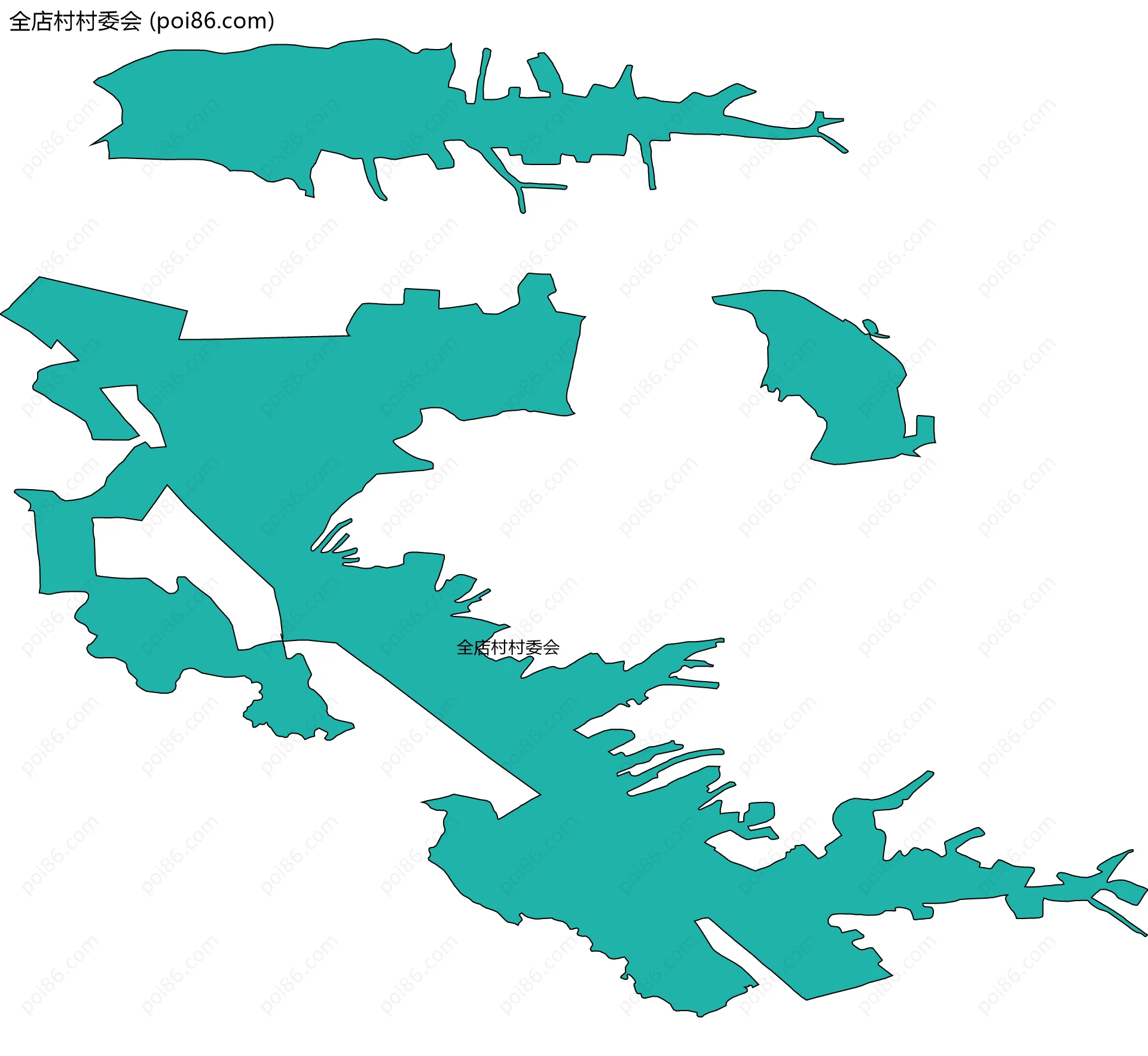 全店村村委会边界地图