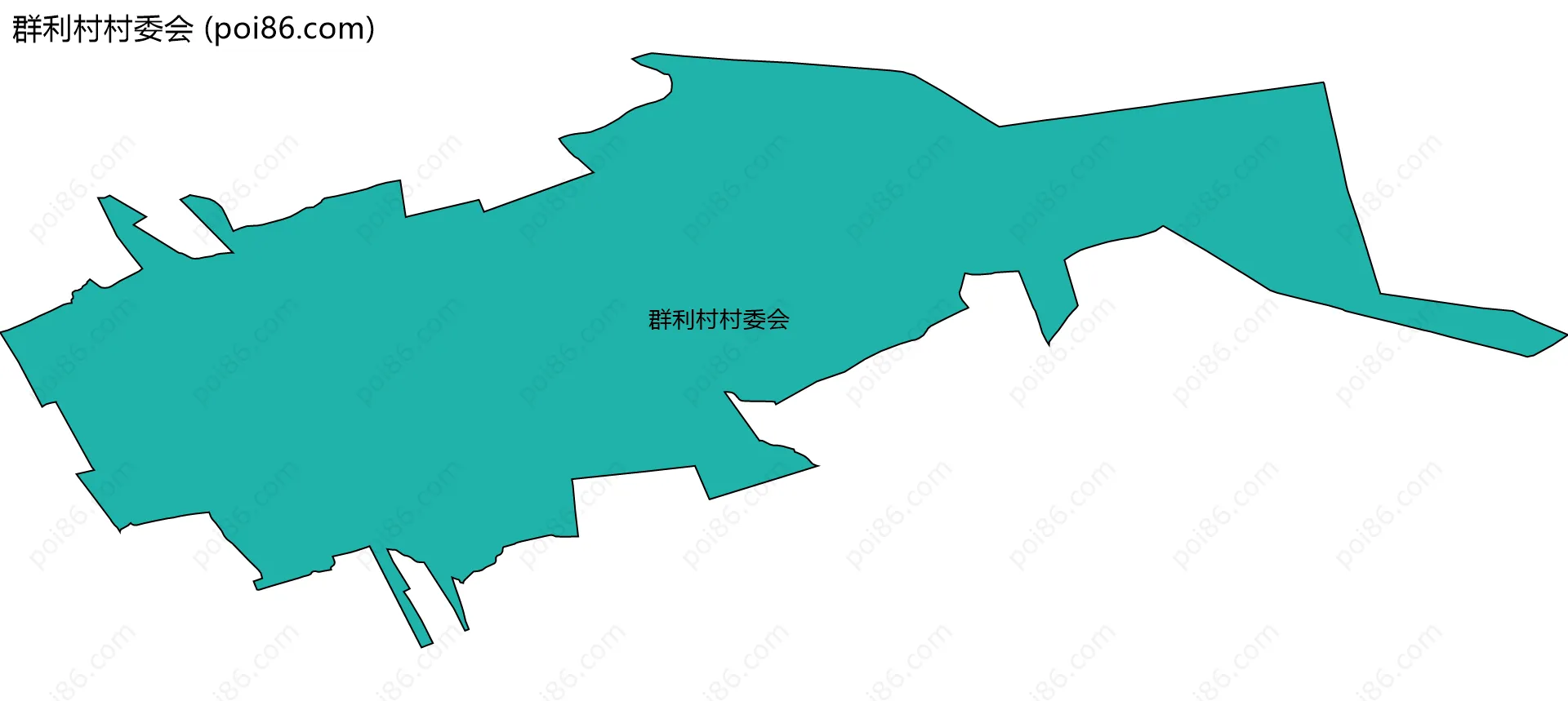 群利村村委会边界地图