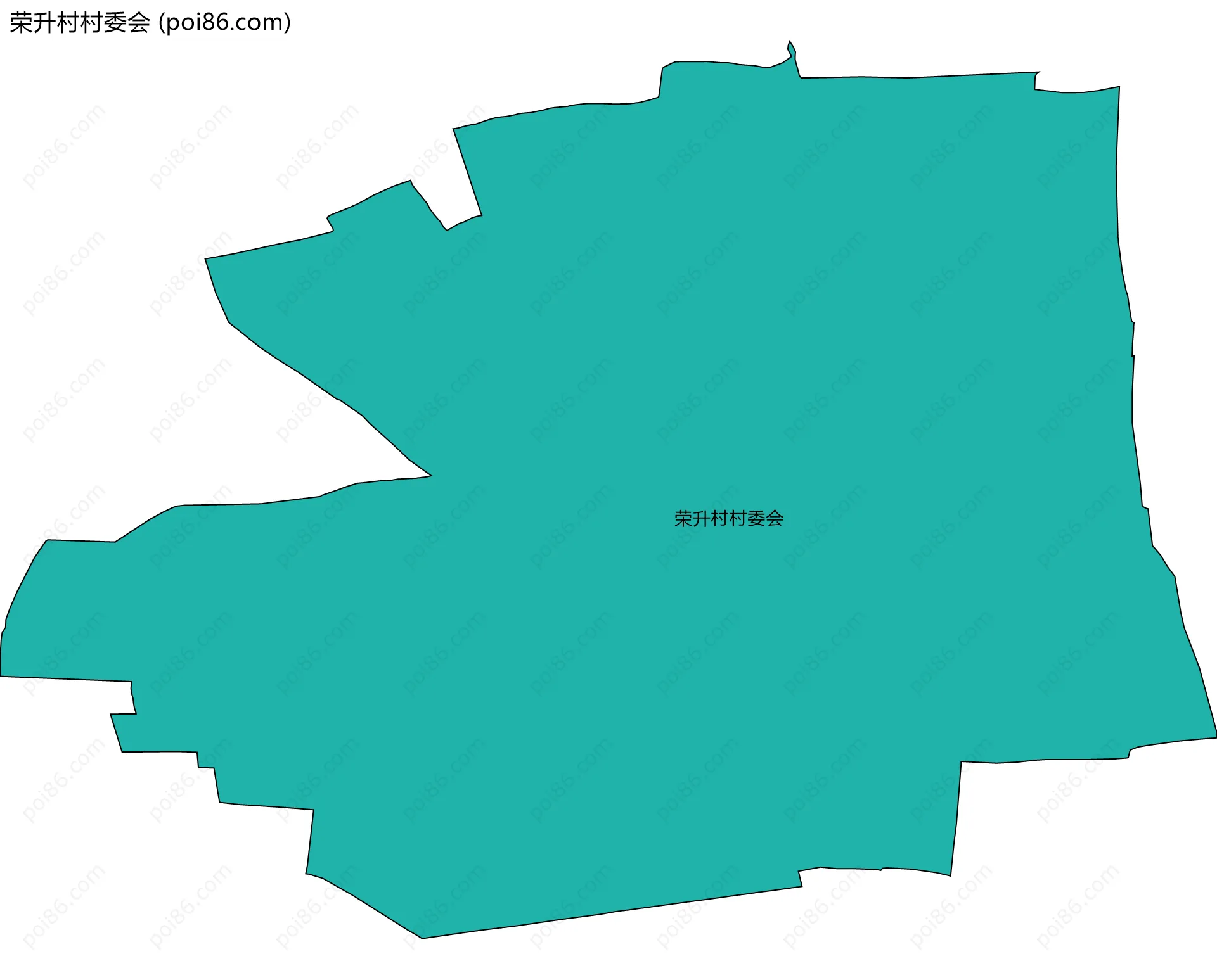 荣升村村委会边界地图