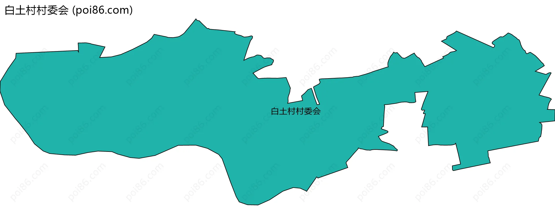 白土村村委会边界地图