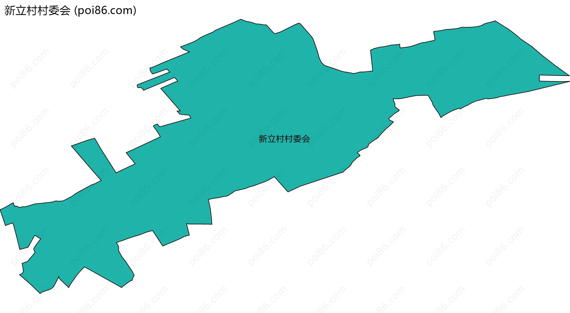新立村村委会边界地图